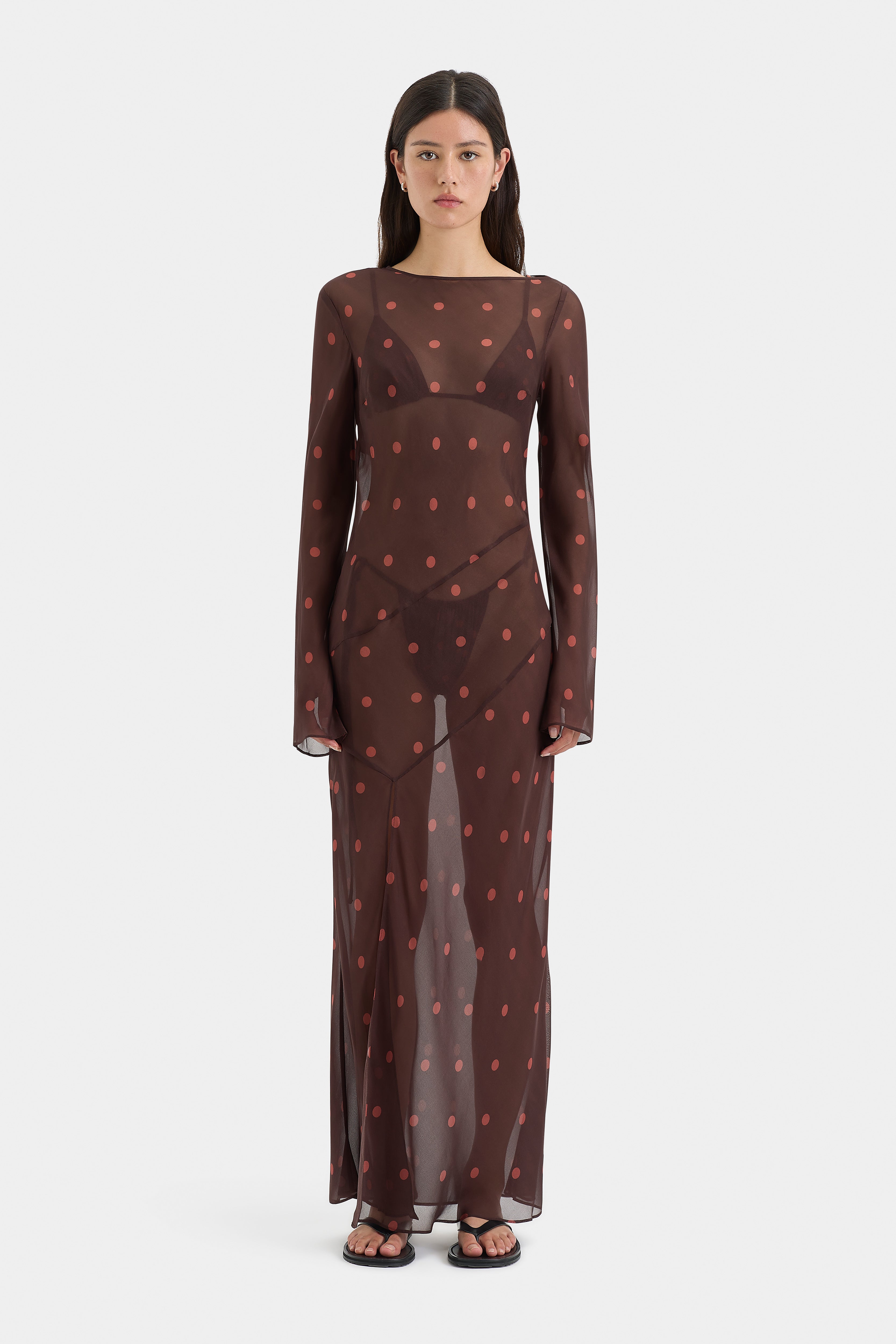 Elegant Toni Long Sleeve Dress for Women - Flowy Casual & Party Wear - Perfect for Office, Date Night and Special Occasions