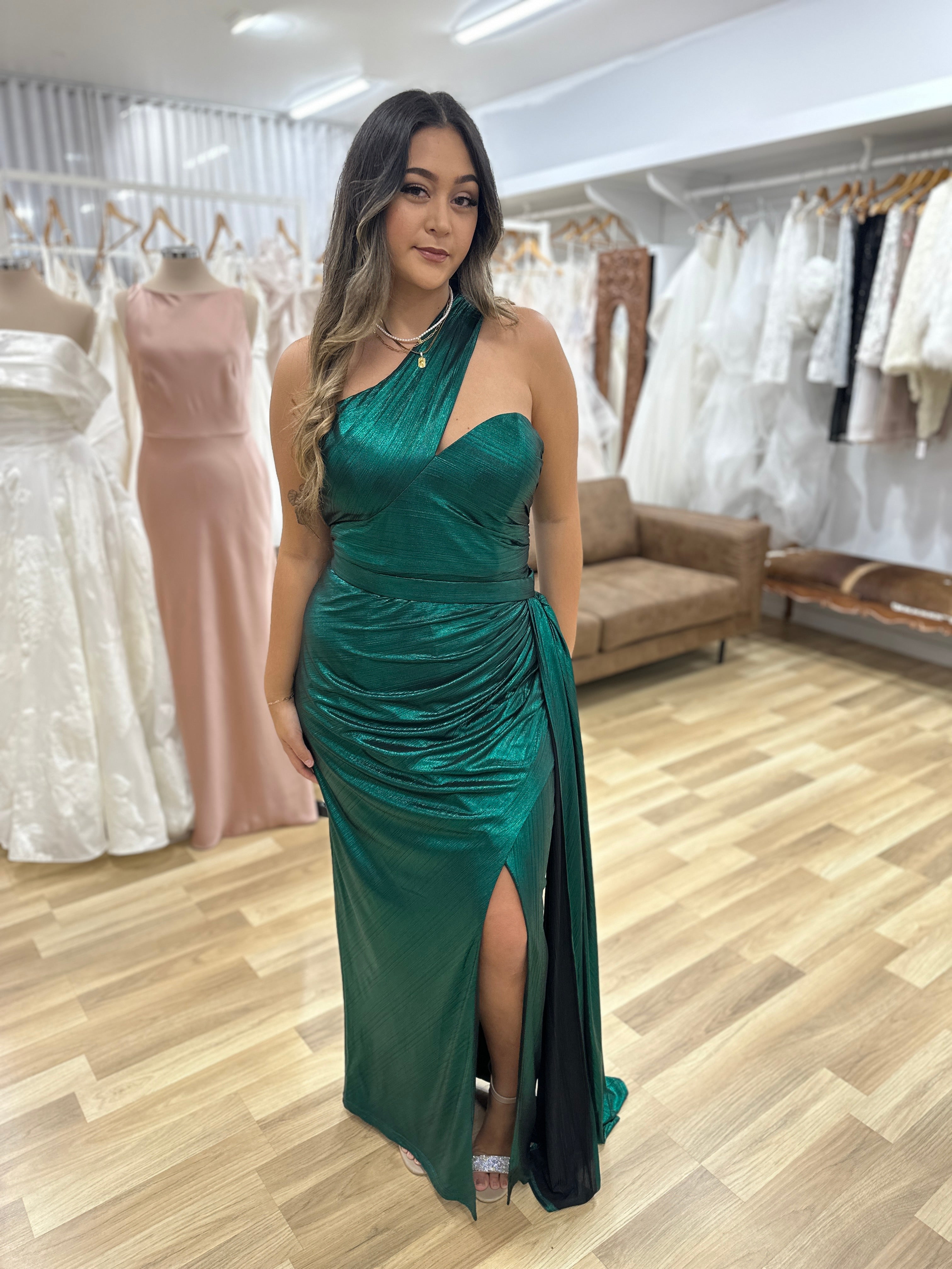 Elegant Elektra Asymmetric Gown - Women's Formal Evening Dress for Prom, Wedding & Special Occasions