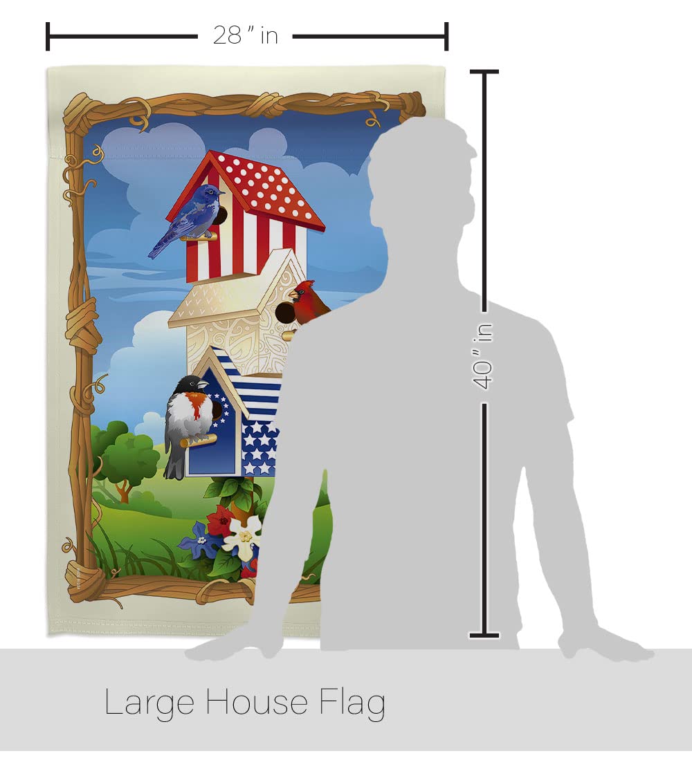 Patriotic Birdhouse Flag Set - 28
