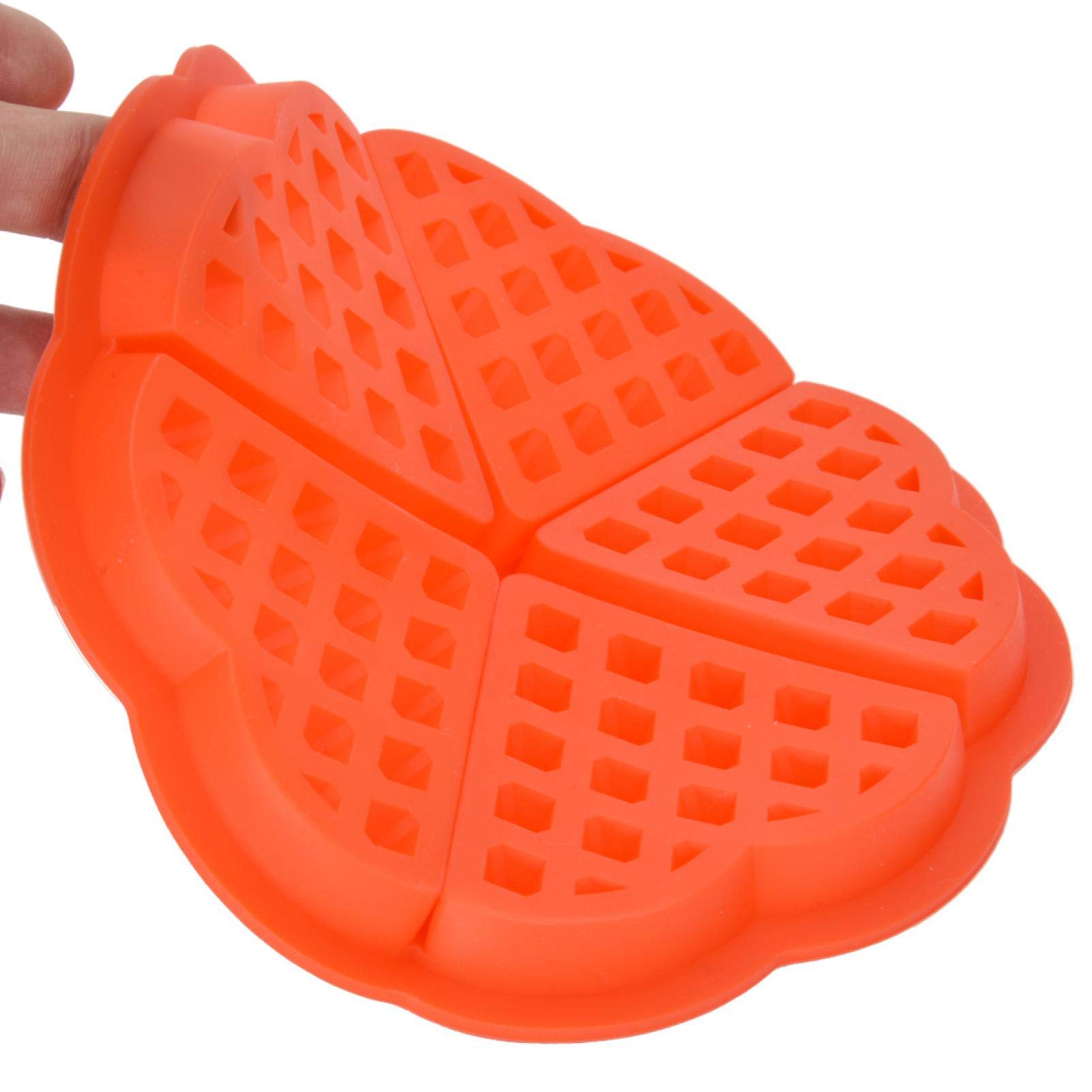 01 Heart-Shaped Silicone Waffle Mold - Non-Stick Mini Chocolate Waffle Maker for Breakfast Baking, Perfect for Muffins, Pancakes & Desserts - Ideal for Home Kitchen, Party Treats & Gift Giving