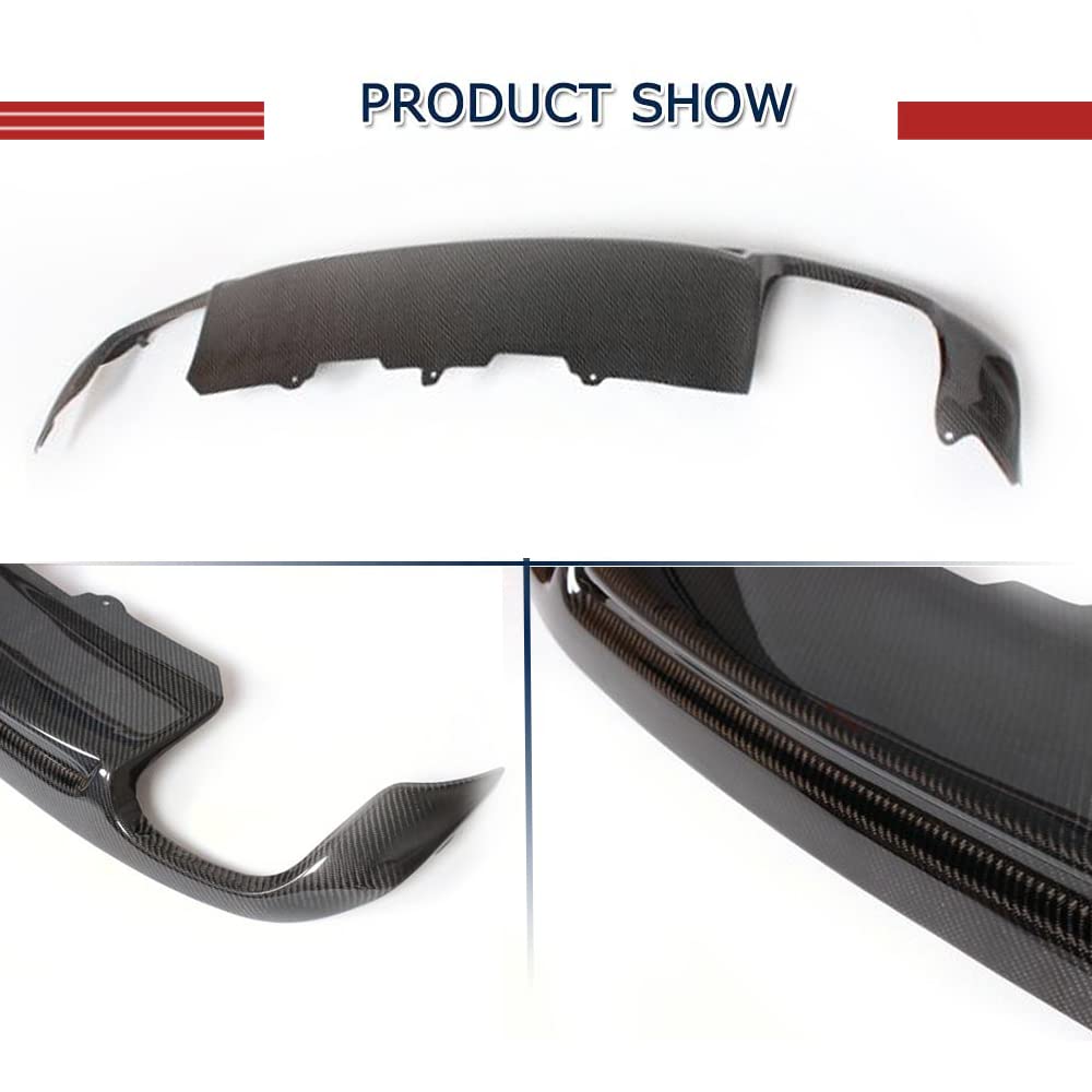 Carbon Fiber Rear Diffuser for Audi A5 Coupe 2008-2011 | Quad Exhaust Lip Spoiler | Standard Bumper Compatible | Performance Upgrade for Street Racing & Car Shows
