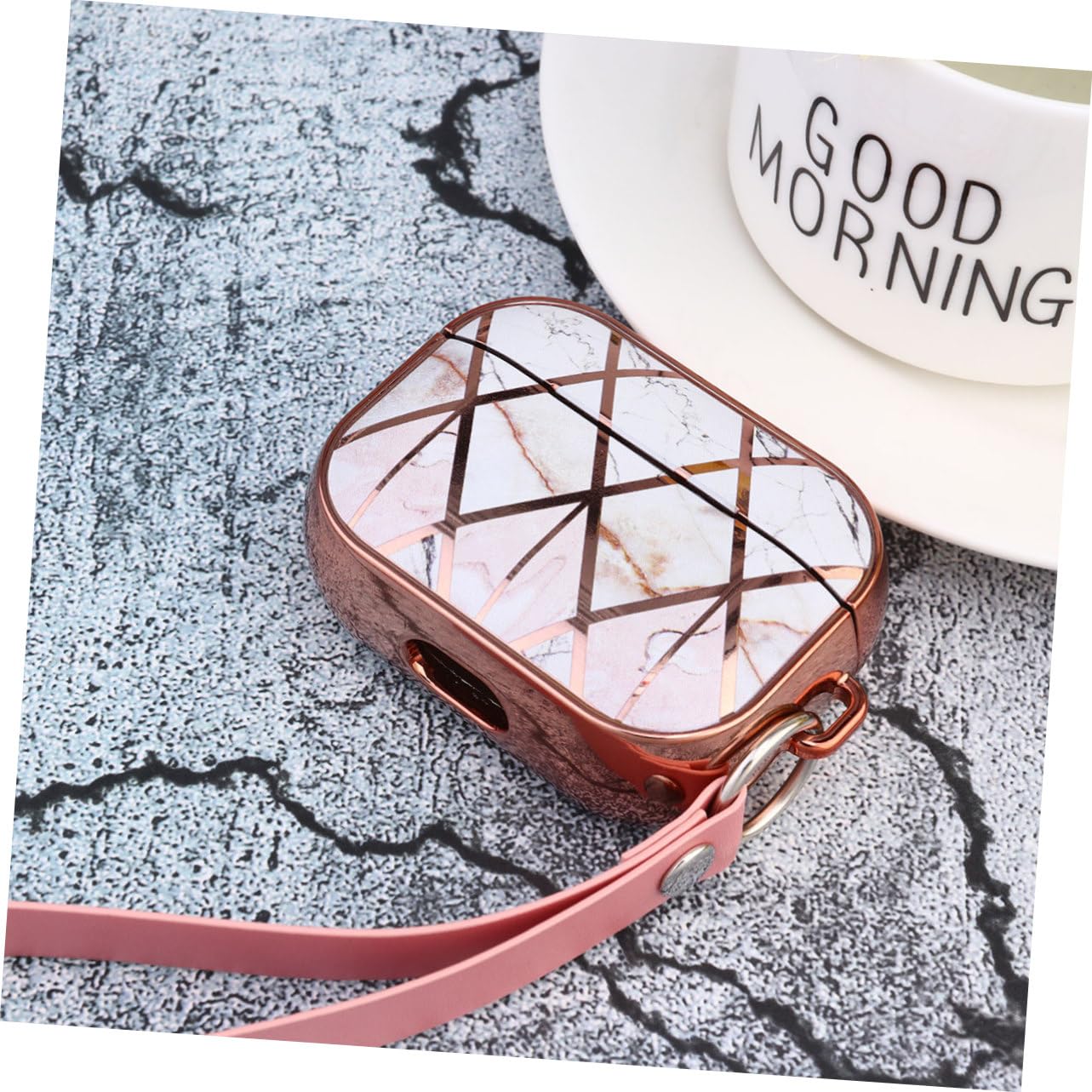 Premium Travel Headphones Case - Durable Protective Cover for Earphones with Electroplated Design | Perfect for Airplane, Commuting & Outdoor Use