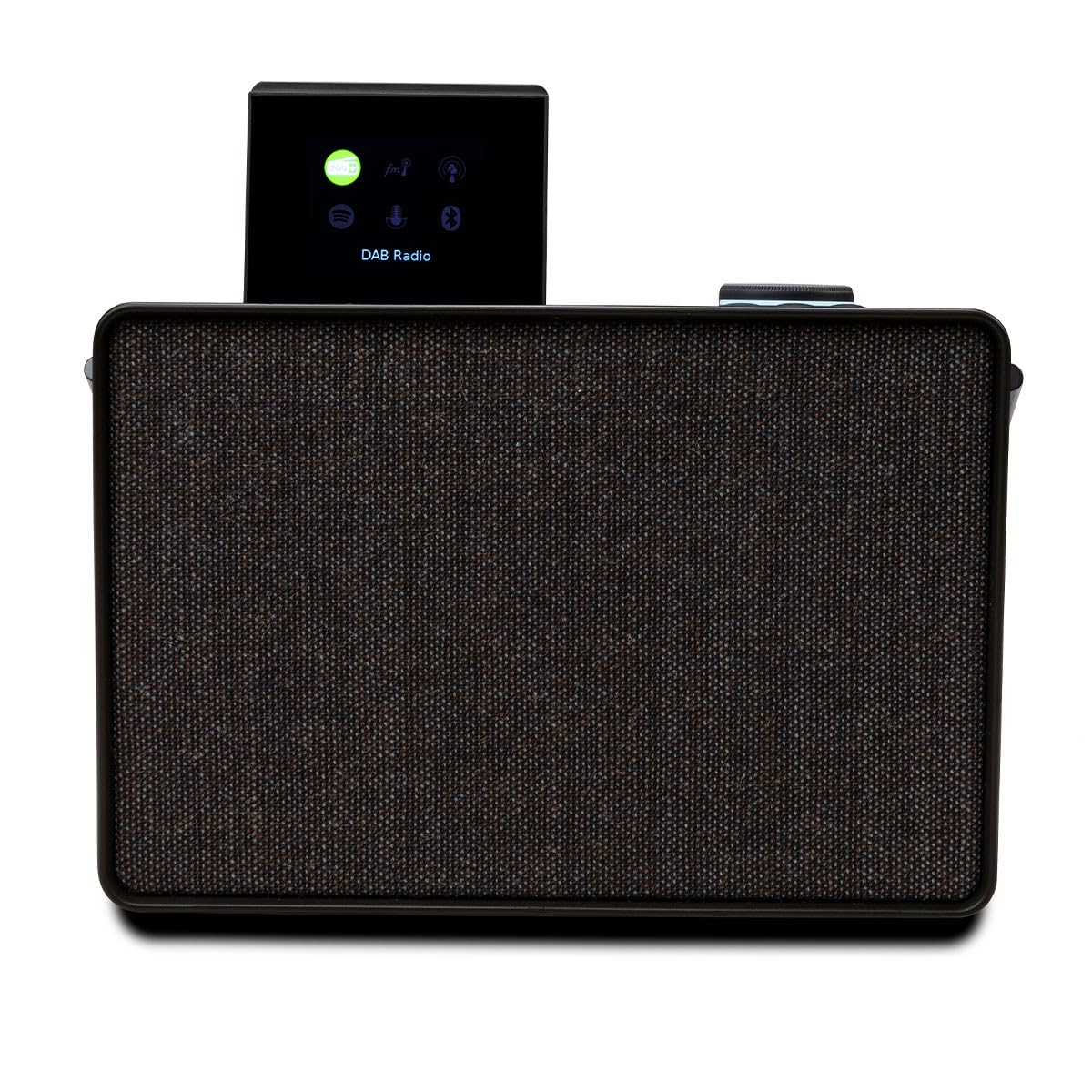 Pure Evoke Play Portable Bluetooth Speaker with DAB+/FM Radio, Internet Radio, Spotify Connect - Foldable Color Display for Indoor & Outdoor Use | Perfect for Home, Office, Travel, and Camping (Coffee Black)