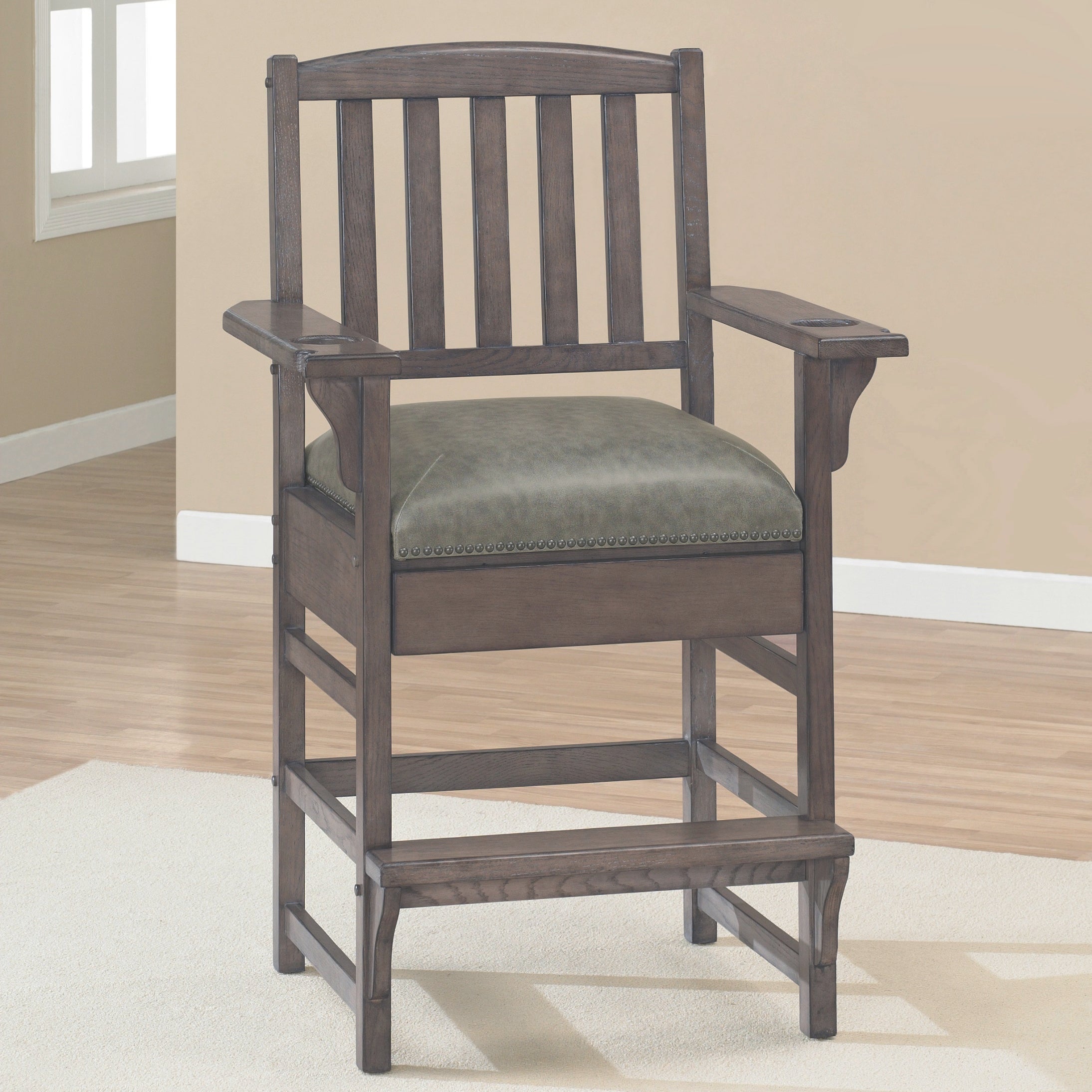 American Heritage King Chair - Premium Solid Wood Dining Chair for Home & Office - Perfect for Elegant Dining Rooms, Conference Tables & Study Areas