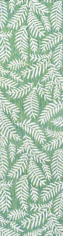 Nevis Palm Frond Indoor Outdoor Area Rug - Natural Fiber Floor Mat for Living Room, Bedroom, Patio & Beach House Decor