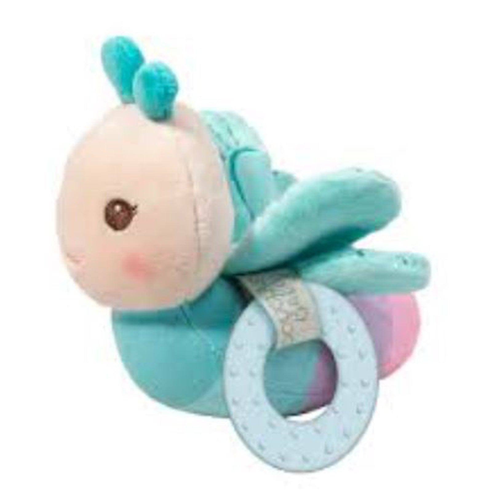 Douglas Dreya Dragonfly Playtime Rattle - Soft Baby Teether Toy with Textured Wings & Easy-Grip Handle | Perfect for Newborn Sensory Development, Tummy Time & Early Learning Play