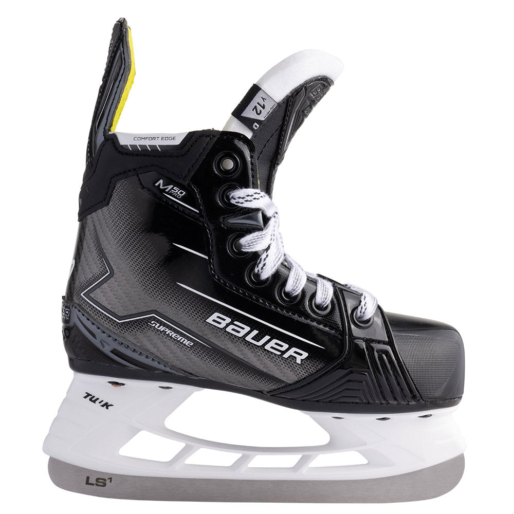 Bauer Supreme M50 Pro Youth Ice Hockey Skates - Lightweight Performance Skates for Kids - Perfect for Competitive Play & Ice Rink Training