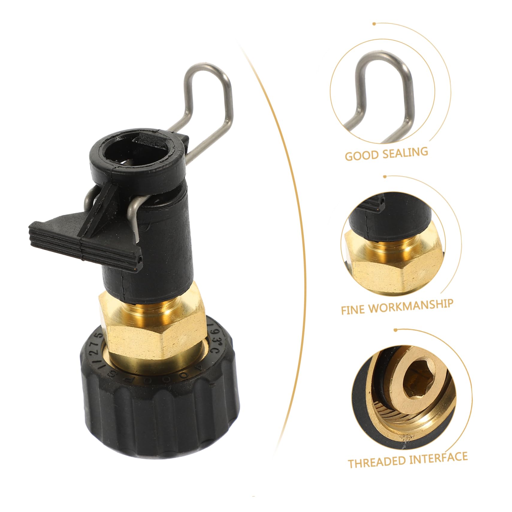 SUPVOX High Pressure Washer Quick Connect Adapter with Spray Nozzle - Universal Fit for Car Wash, Garden Watering, Floor Cleaning & Home Outdoor Use