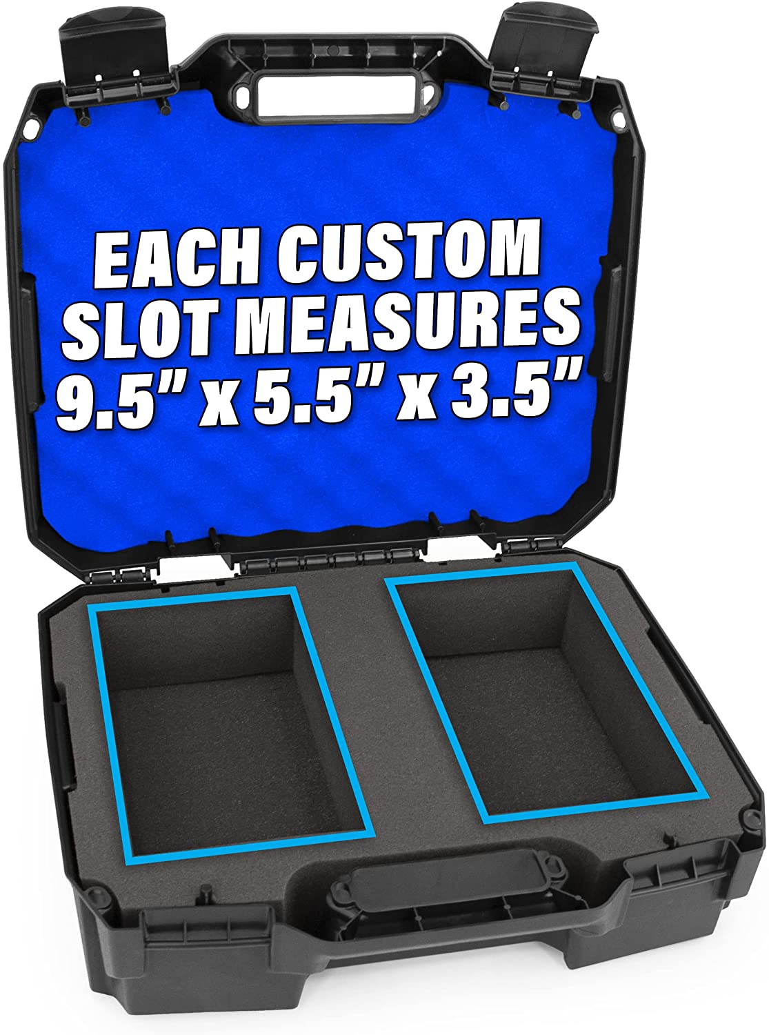 CASEMATIX Graded Card Storage Box - Holds 60+ BGS PSA SGC FGS Graded Sports Cards - Perfect for Collectors, Trading Card Protection & Display Organization