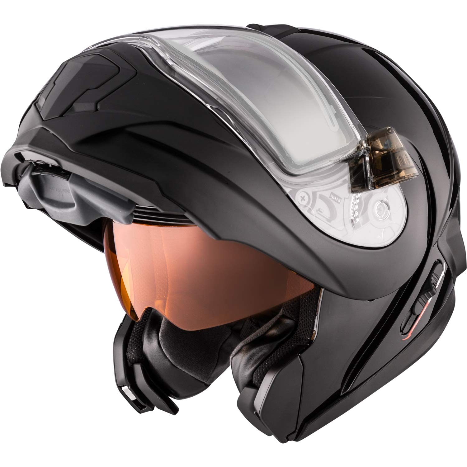 CKX Tranz 1.5 AMS Modular Motorcycle Helmet with Electric Double Shield - Lightweight & Durable for Street Riding & Long-Distance Touring
