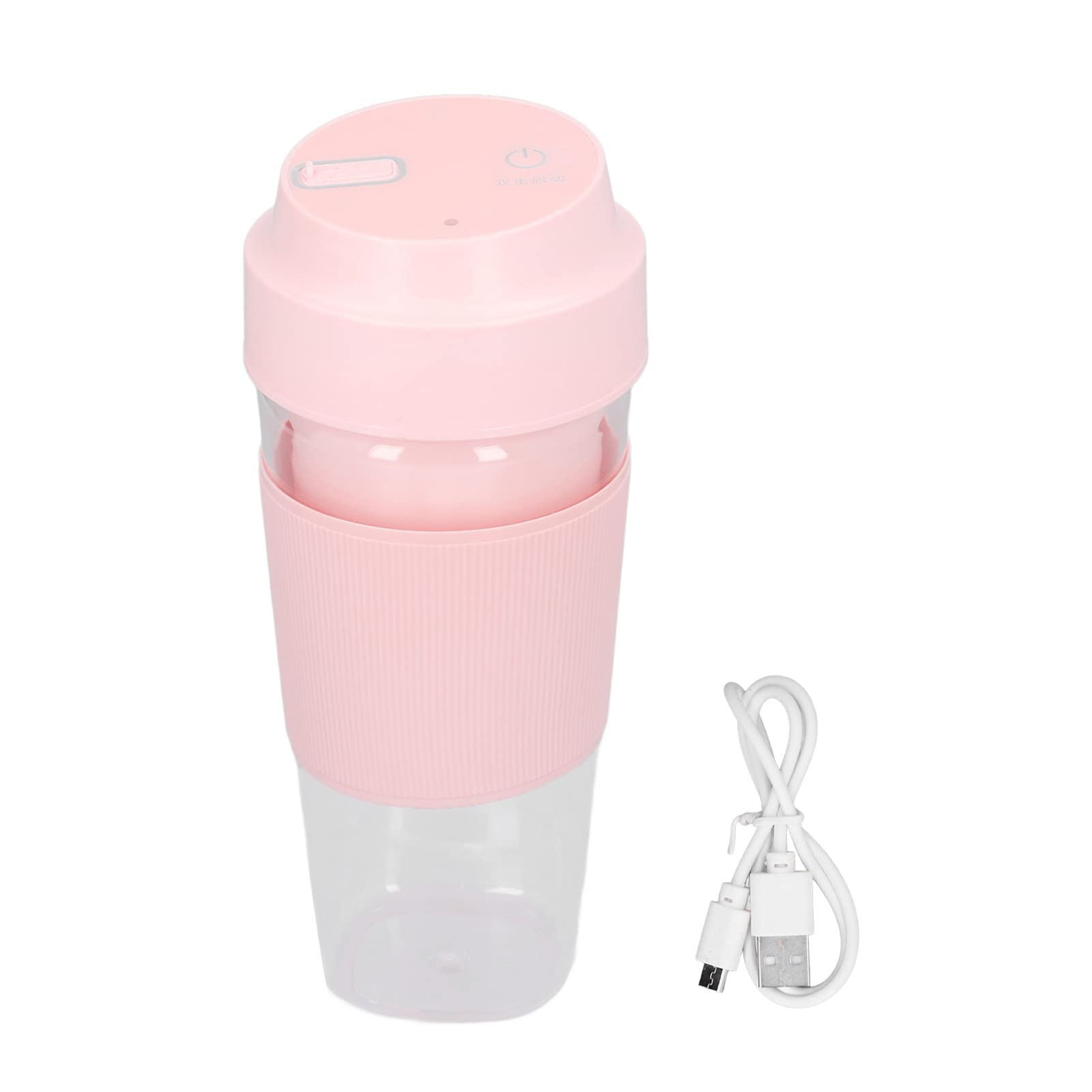 Portable USB Rechargeable Electric Juicer Cup - 300ML Mini Blender for Smoothies, Shakes, Fruits & Vegetables | Perfect for Gym, Office & Travel | Pink Mixing Bottle with Frozen Yogurt Function