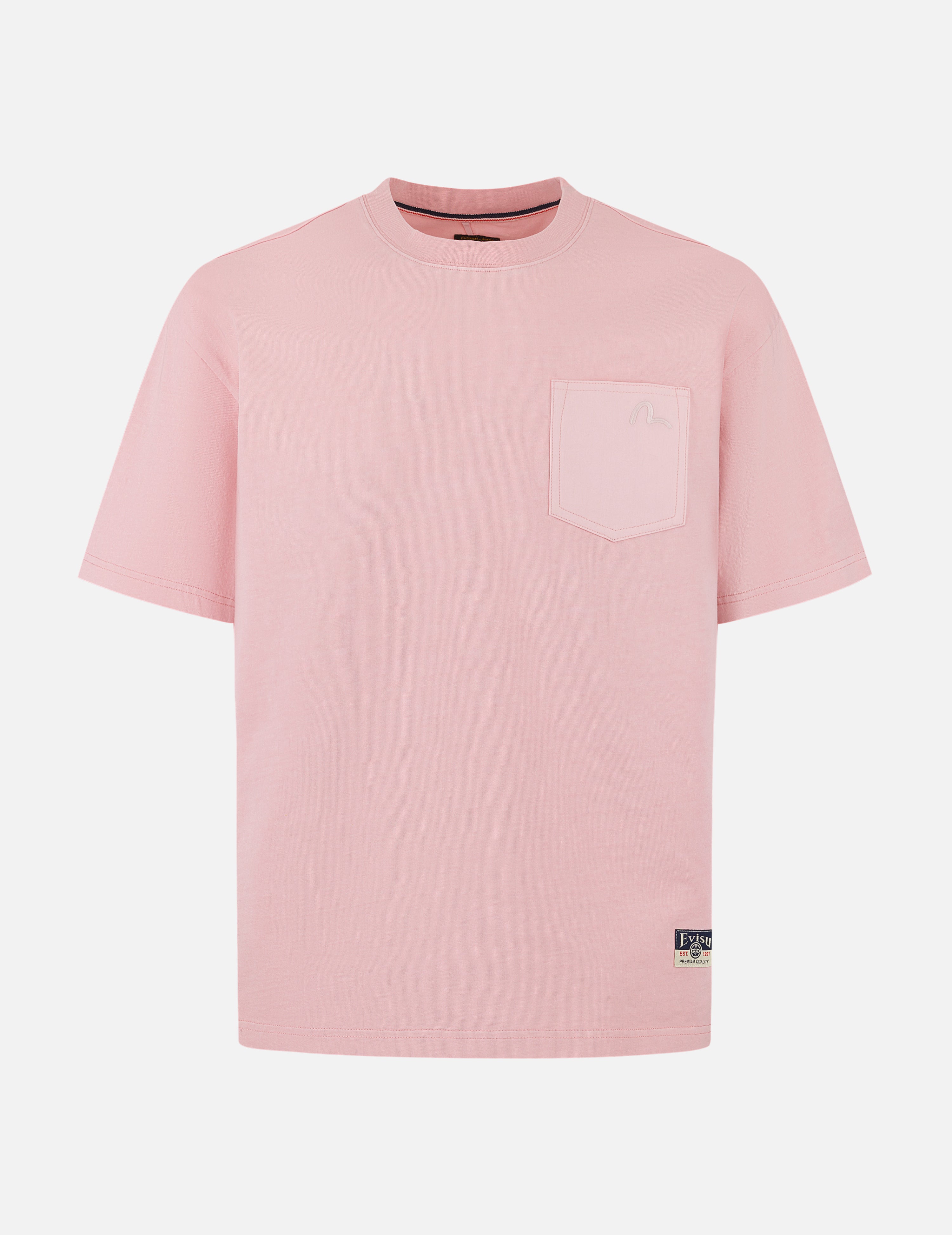Seagull Embroidery Pocket T-Shirt - Relaxed Fit Casual Cotton Tee for Men & Women | Perfect for Beach Outings, Summer Vacations and Everyday Wear