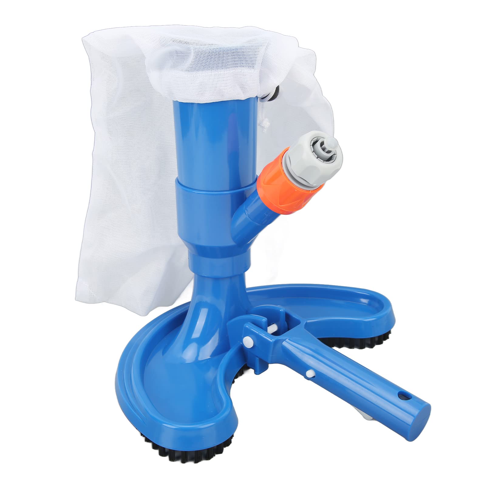 Zerodis Manual Pool Vacuum Head - Heavy Duty Half Moon Design with Handle, Filter Bag, Water Inlet & Adapter for Swimming Pools, Spas, Ponds & Hot Tubs | Perfect for Above Ground & Inground Pool Cleaning, Water Feature Maintenance