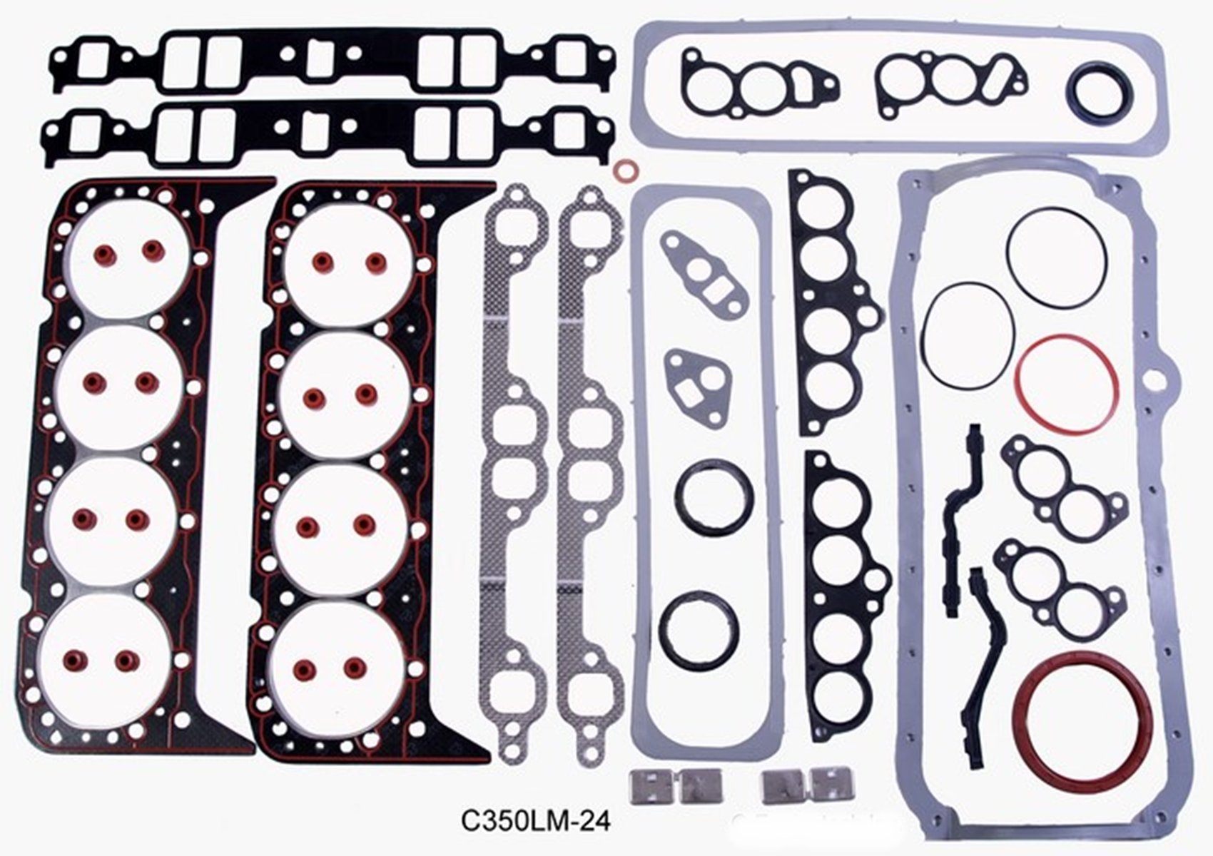 Chevrolet SBC GM 350 5.7L OHV V8 Engine Rebuild Overhaul Kit - Compatible with 1993-1995 Models (3/4