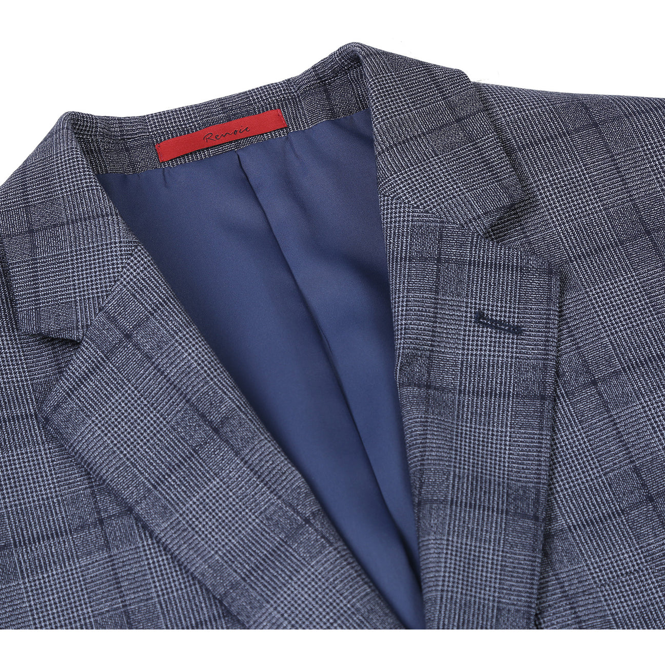 Alessandro Vitello by Renoir Classic Fit Checked Suit - Gray 293 Size 30 | Premium Men's Business Attire for Office, Weddings & Formal Events