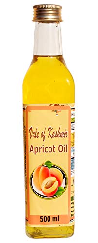 Pure Organic Apricot Kernel Oil 500ml - Cold Pressed, Undiluted & Non-Sticky for Skin, Hair & Salad Dressing | Natural Moisturizer for Face & Body | Glass Bottle Packaging | Perfect for DIY Beauty & Healthy Cooking