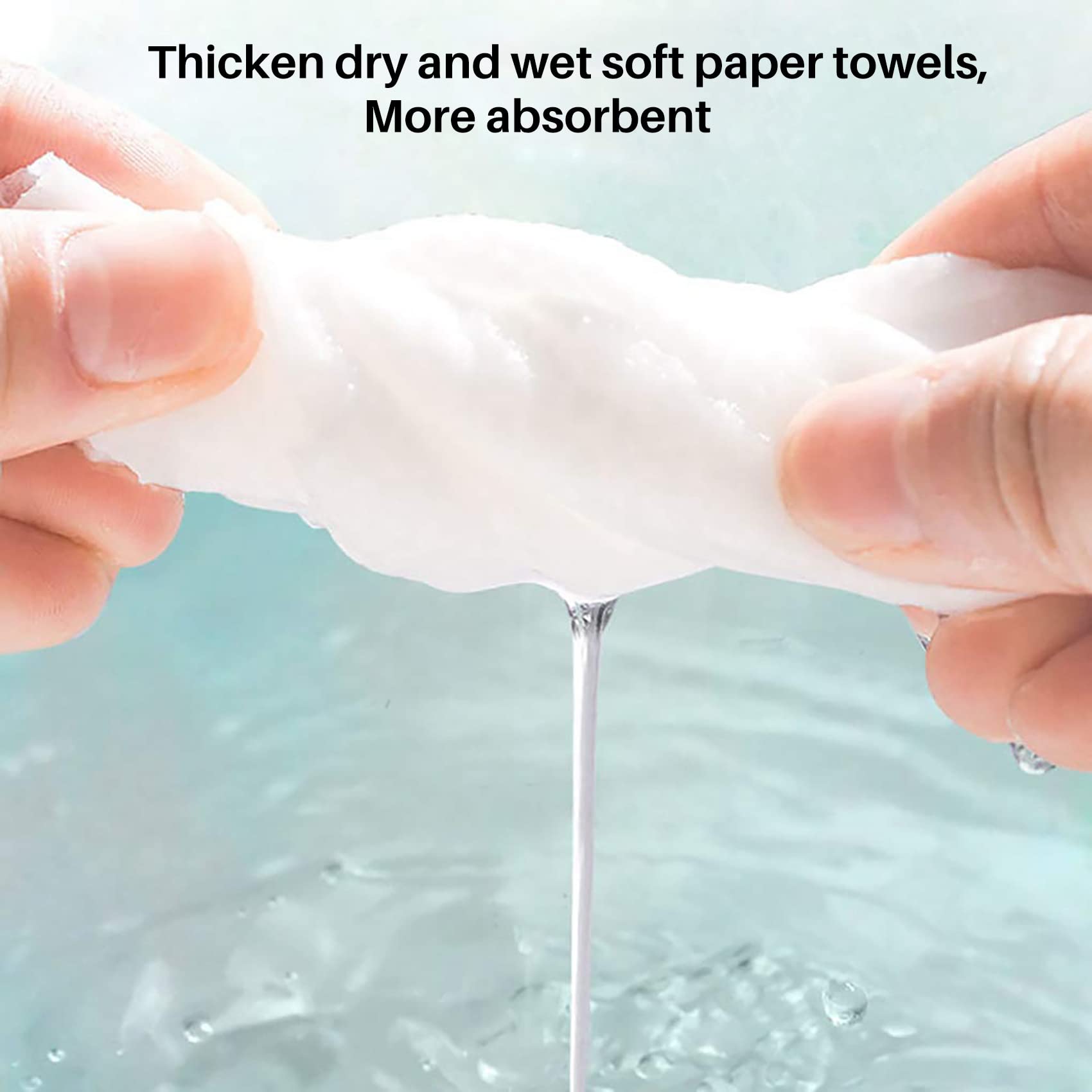 100-Pack Disposable Cotton Face Towels for Makeup Removal & Cleansing | Soft & Gentle Facial Wipes | Perfect for Travel, Gym & Daily Skincare Routine