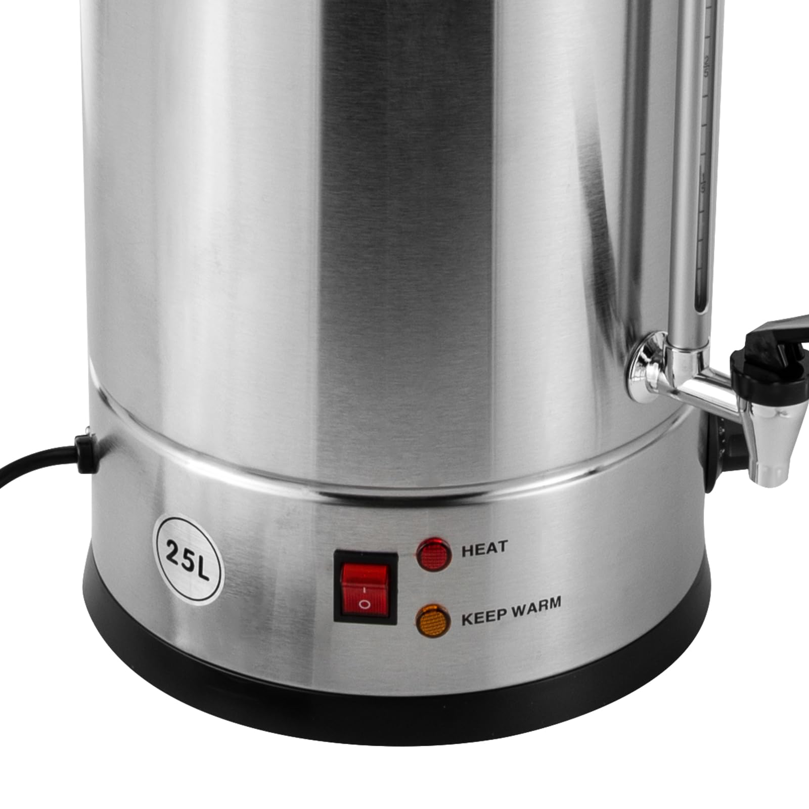 25L/6.6gal Commercial Coffee Urn Stainless Steel Coffee Maker - 1400W Hot Water & Beverage Dispenser for Home, Office, Party, Wedding (86-230°F) - Perfect for Catering, Events & Large Gatherings