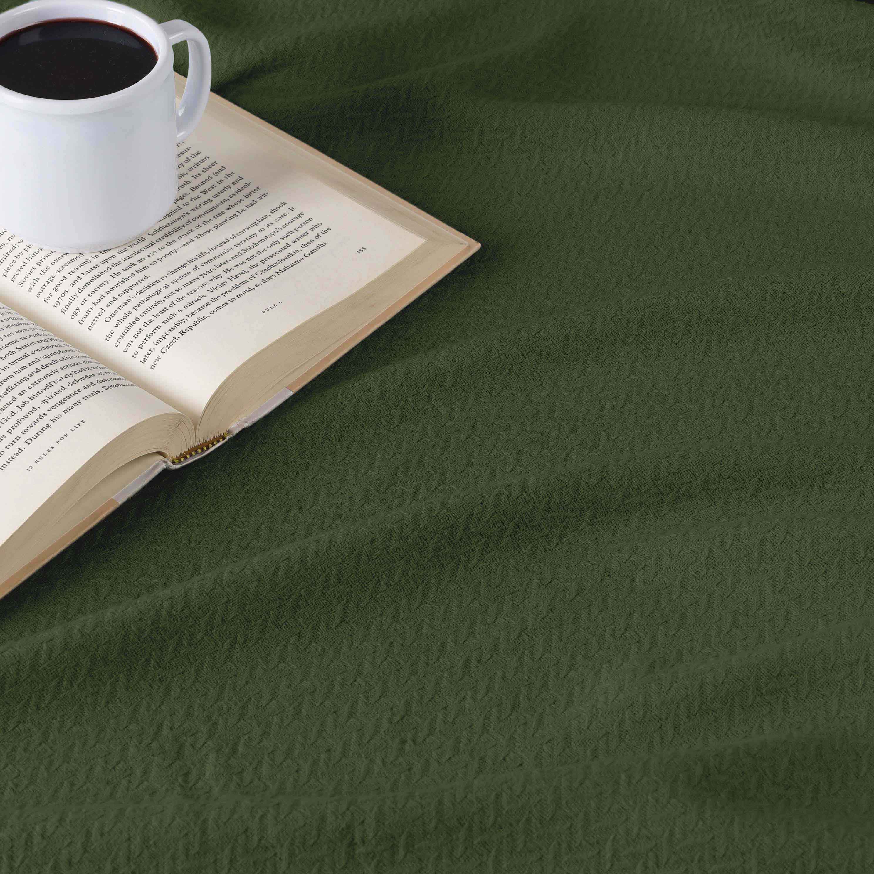 Premium Nobel Cotton Textured Chevron Lightweight Woven Blanket - Soft & Breathable Throw for Sofa, Bed, and Outdoor Picnics - Cozy Home Decor & Travel Companion