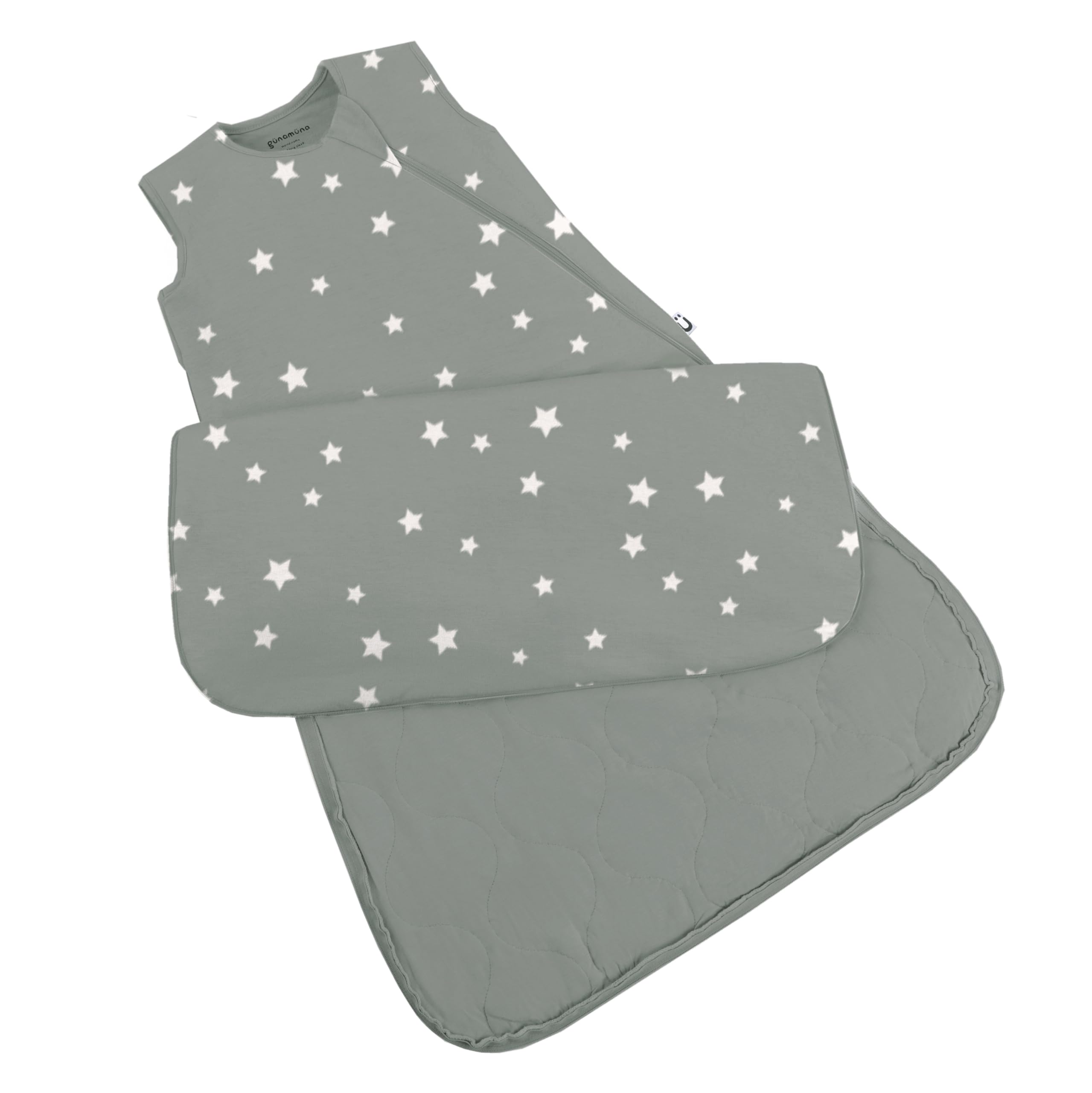 GUNAMUNA Unisex Baby Sleep Sack - 2.6 TOG Warm Infant Sleeping Bag with Easy Diaper Changing Zipper for Newborns & Toddlers | Perfect for Nighttime Sleep, Naptime & Daycare Use