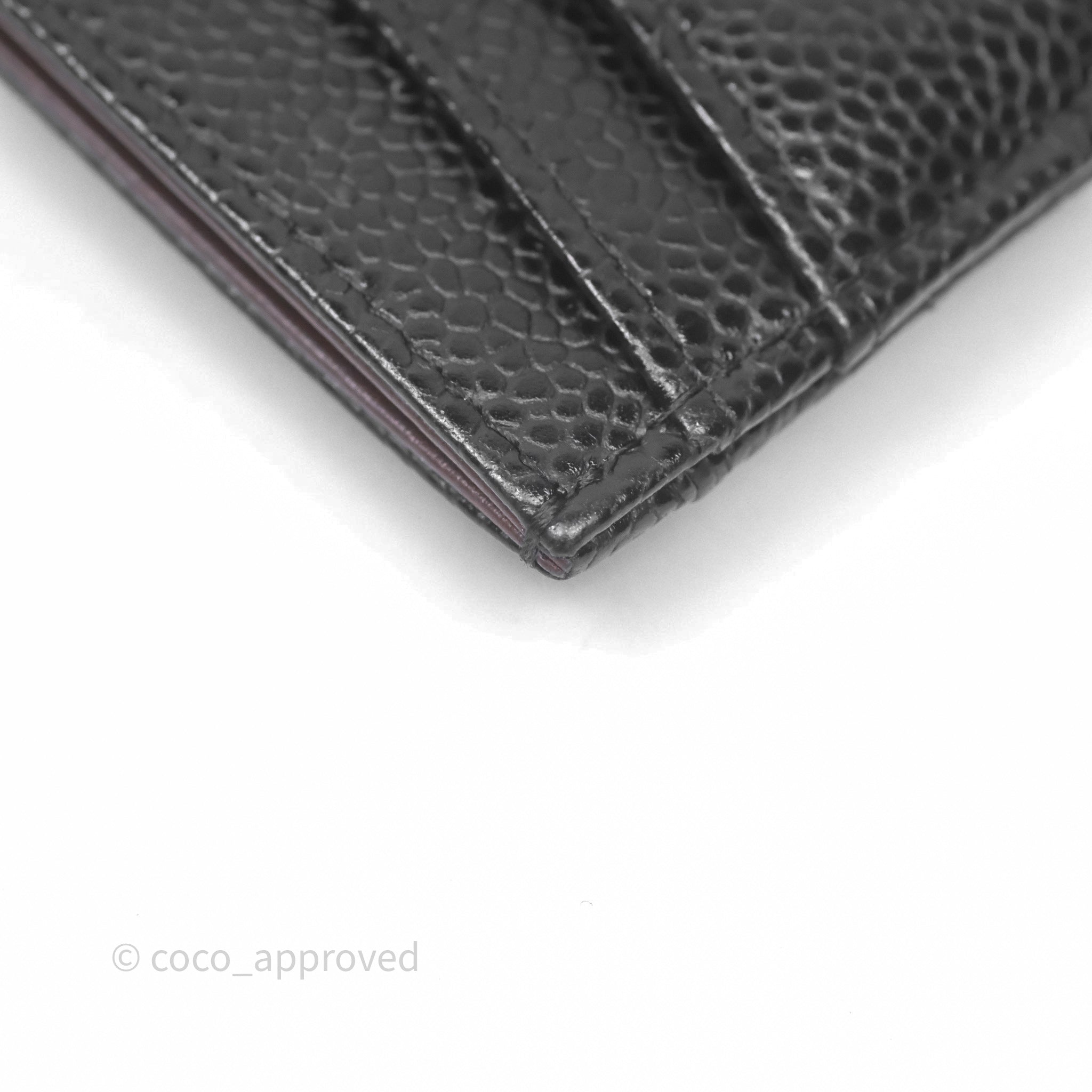Chanel Classic Flat Card Holder in Black Caviar Leather with Gold Hardware - Luxury Wallet for Women, Perfect for Everyday Use & Gift Giving