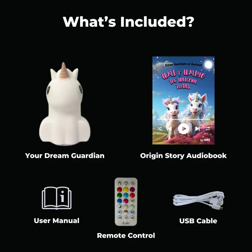 Duski Dream Guardian: Magical Unicorn Night Light for Kids' Bedroom - Perfect for Bedtime Stories, Nursery Decor & Soothing Sleep