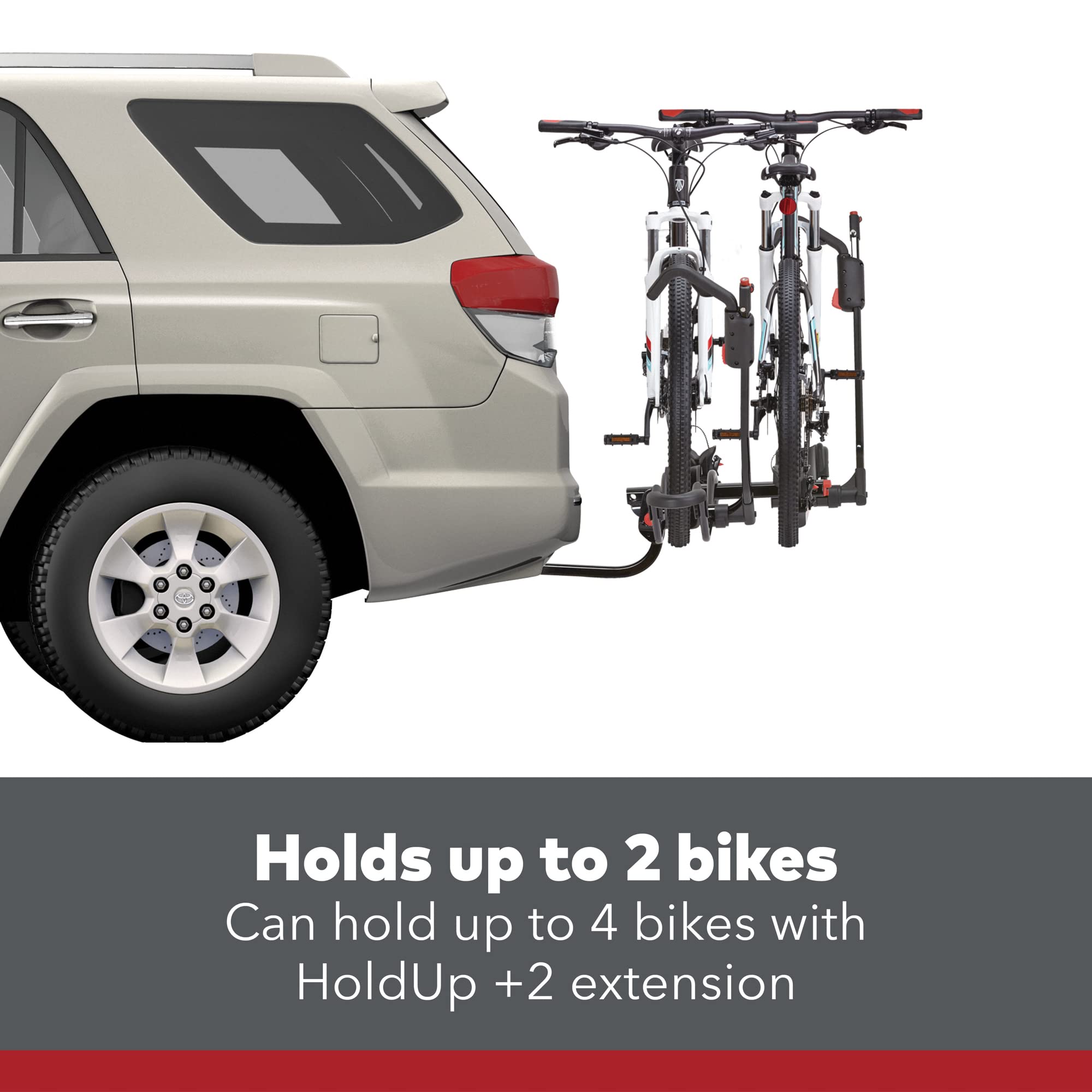 YAKIMA HoldUp Hitch Mount Bike Rack - 2-Bike Tray Style Carrier for SUVs & Trucks | Secure & Easy Loading | Perfect for Road Trips & Mountain Biking Adventures