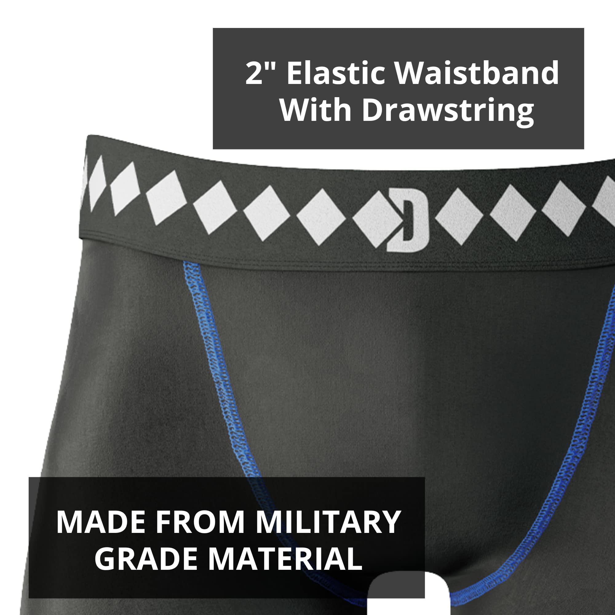 Diamond MMA Compression Jock Shorts with Protective Cup System - Premium Fight Gear for MMA, Boxing & Martial Arts Training