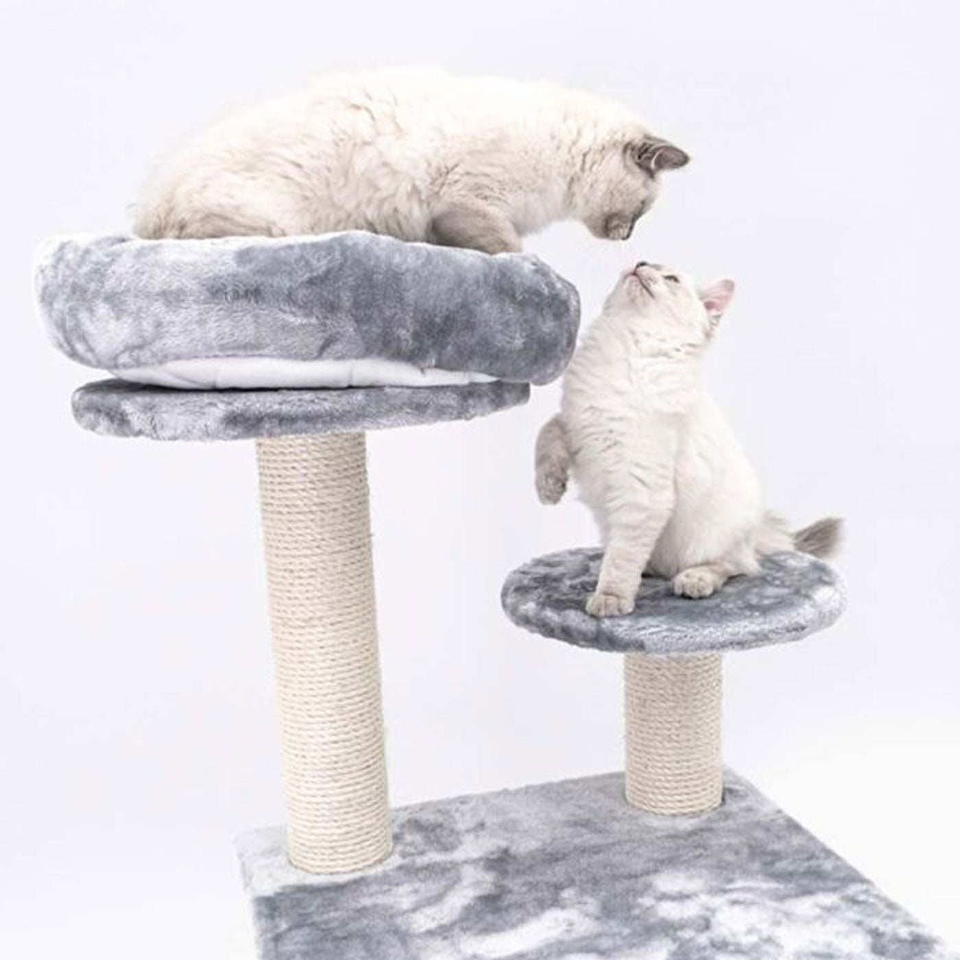 Little Rebels Reno 110cm Cat Tree - Multi-Level Cat Tower with Scratching Posts & Perches for Indoor Cats | Perfect for Play, Rest & Climbing in Small Spaces