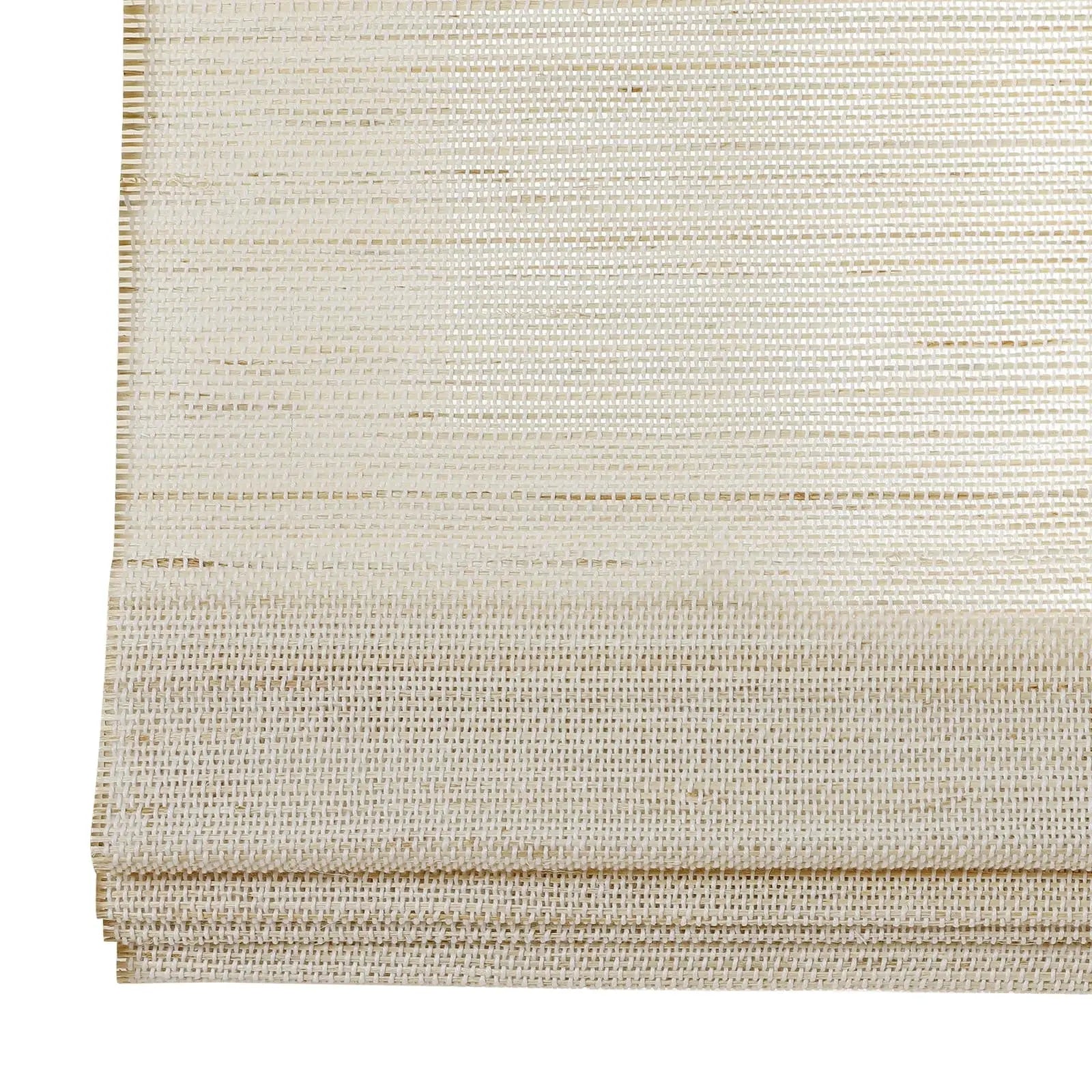 Natural Ramie Bamboo Woven Window Shade - Eco-Friendly White Wall Decor for Living Room & Bedroom