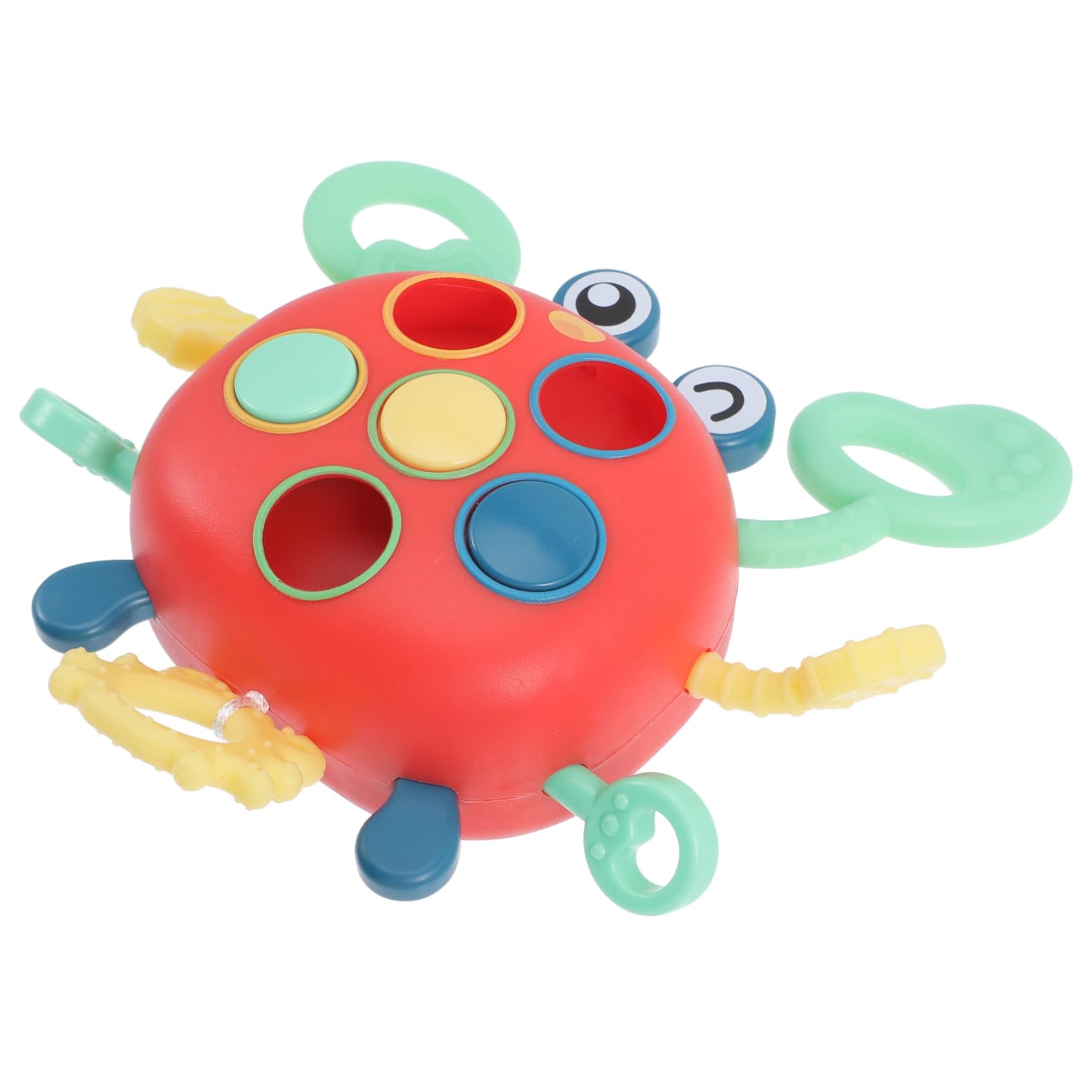 UPKOCH 5pcs String Pull Crab Toys - Sensory Tummy Time Toy for Babies, Early Learning Developmental Toys for Infants 3-6 Months - Perfect for Crawling Practice & Motor Skills Development