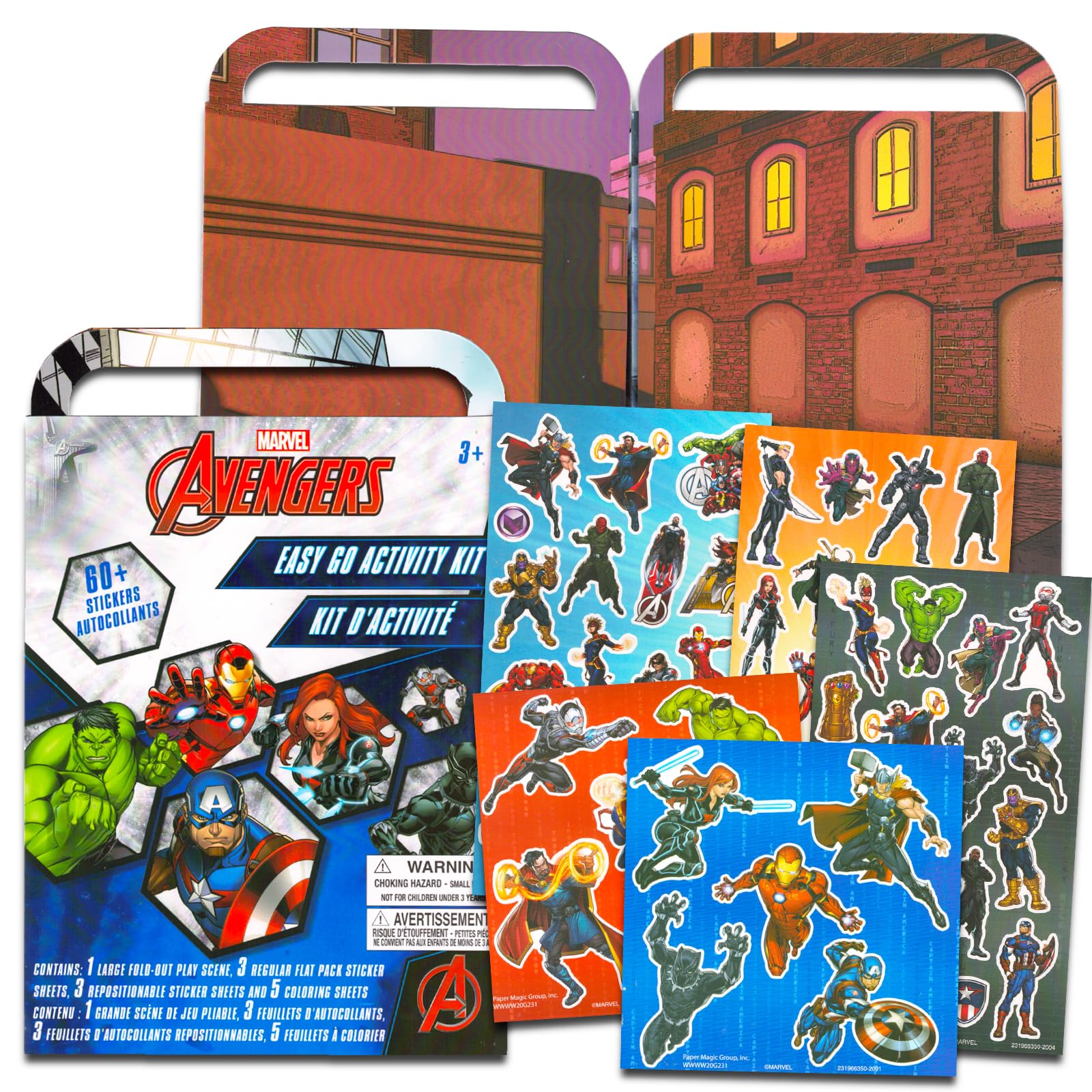 Marvel Spiderman Puzzle Set - 4pc Tin Lunch Box & 48pc Puzzle for Kids | Spiderverse Toys & Games