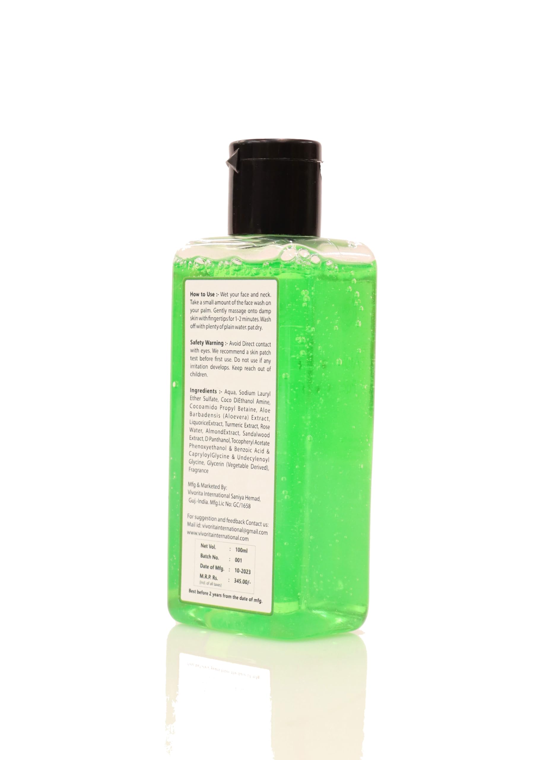 Quat Gentle Face Wash for Dry to Normal & Sensitive Skin - 100ml Aloe Vera Cleanser with Niacinamide & Vitamin B5 | Hydrating Daily Facial Cleanser for Men & Women | Perfect for Morning & Night Skincare Routine