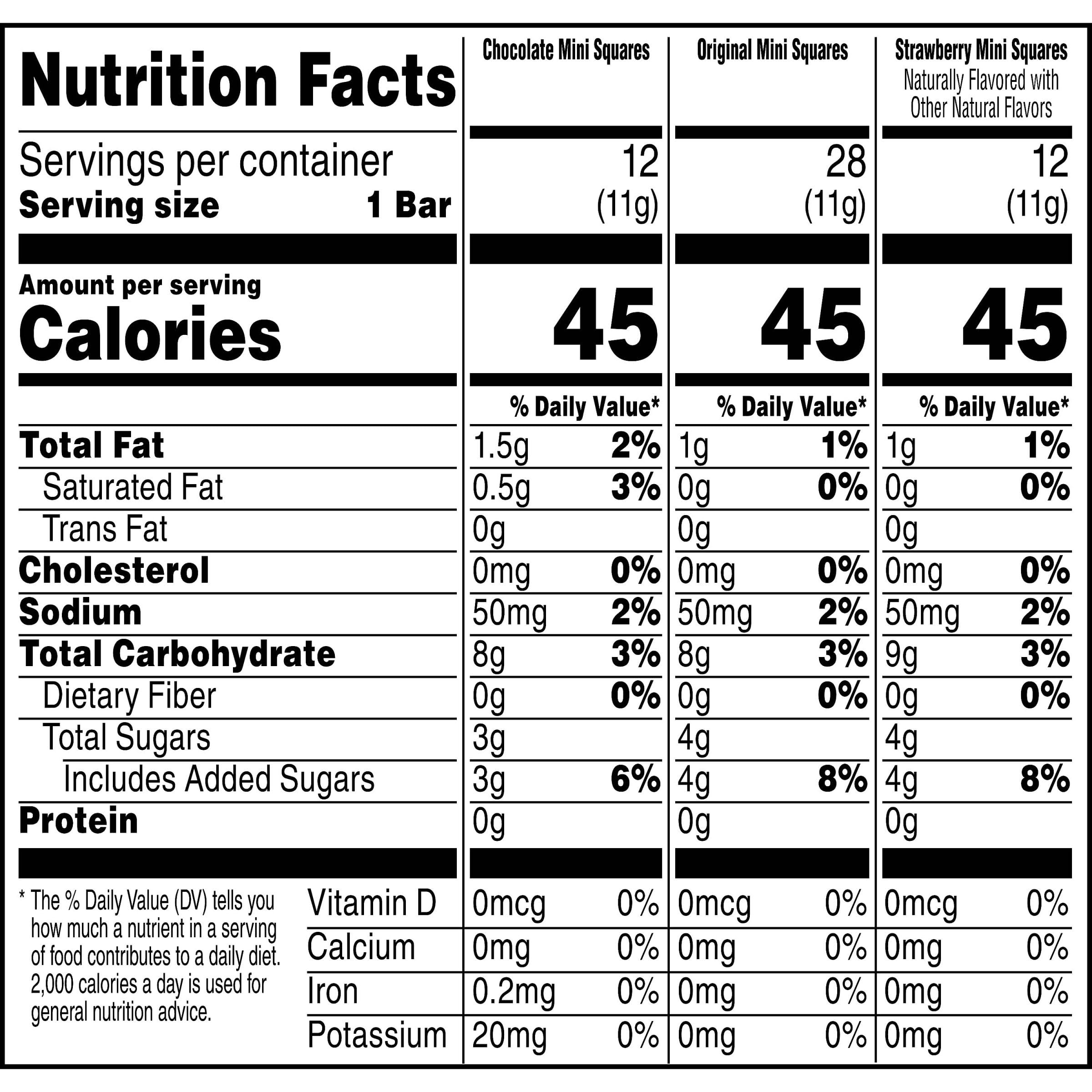 Kellogg's Rice Krispies Treats Mini Crispy Marshmallow Squares - Variety Pack (52 Bars, 20.1oz) - Kids Lunch Box Snacks, After School Treats & Party Favors - Perfect for School, Picnics and Birthday Parties
