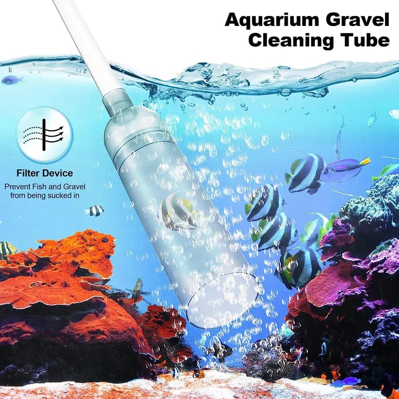 G-BROS Aquarium Water Changer & Gravel Cleaner for Fish Tank Maintenance