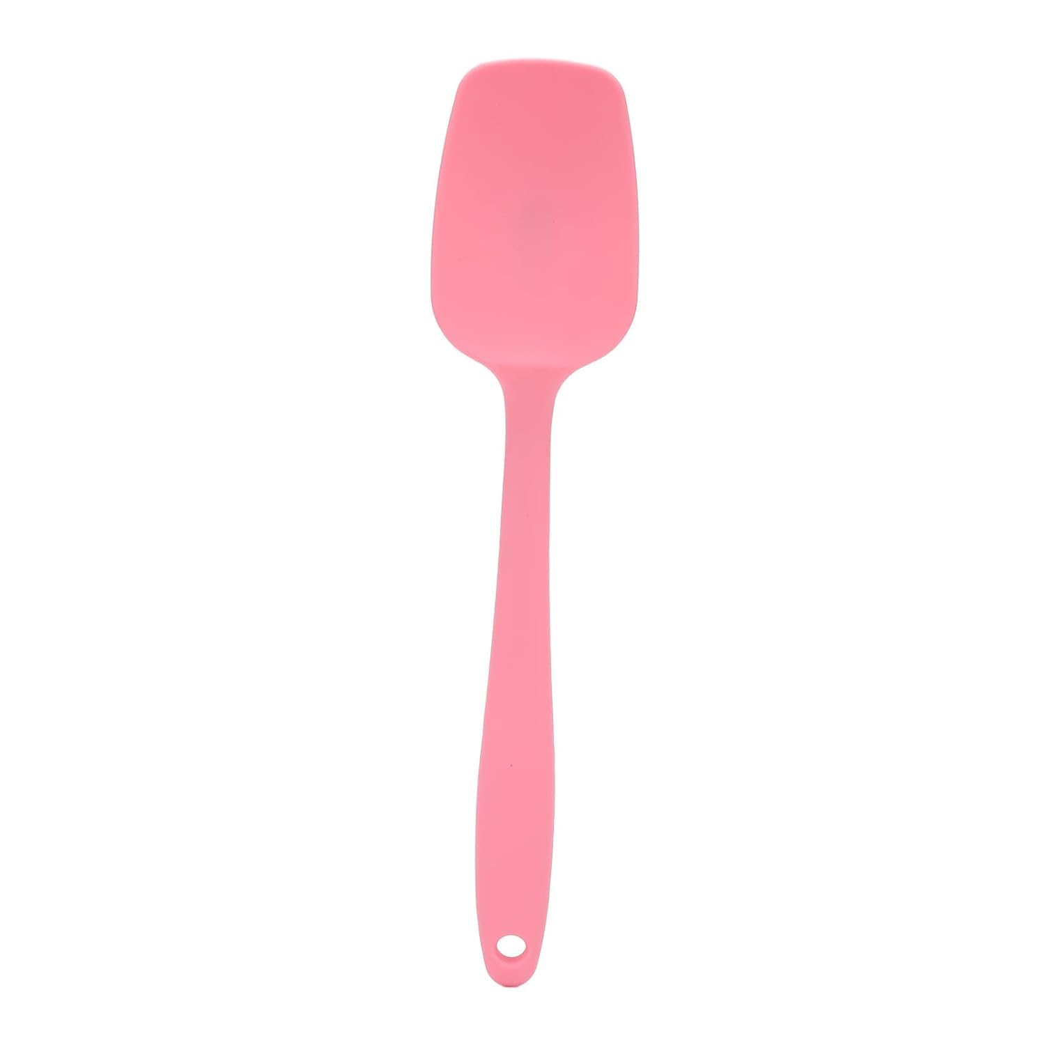 Premium Silicone Spatula Set - Heat Resistant Up to 450°F, Non-Stick Baking & Cooking Utensils, Dishwasher Safe Kitchen Tools (3-Piece, Pink) - Perfect for Mixing, Flipping, Scraping Bowls & Non-Stick Cookware