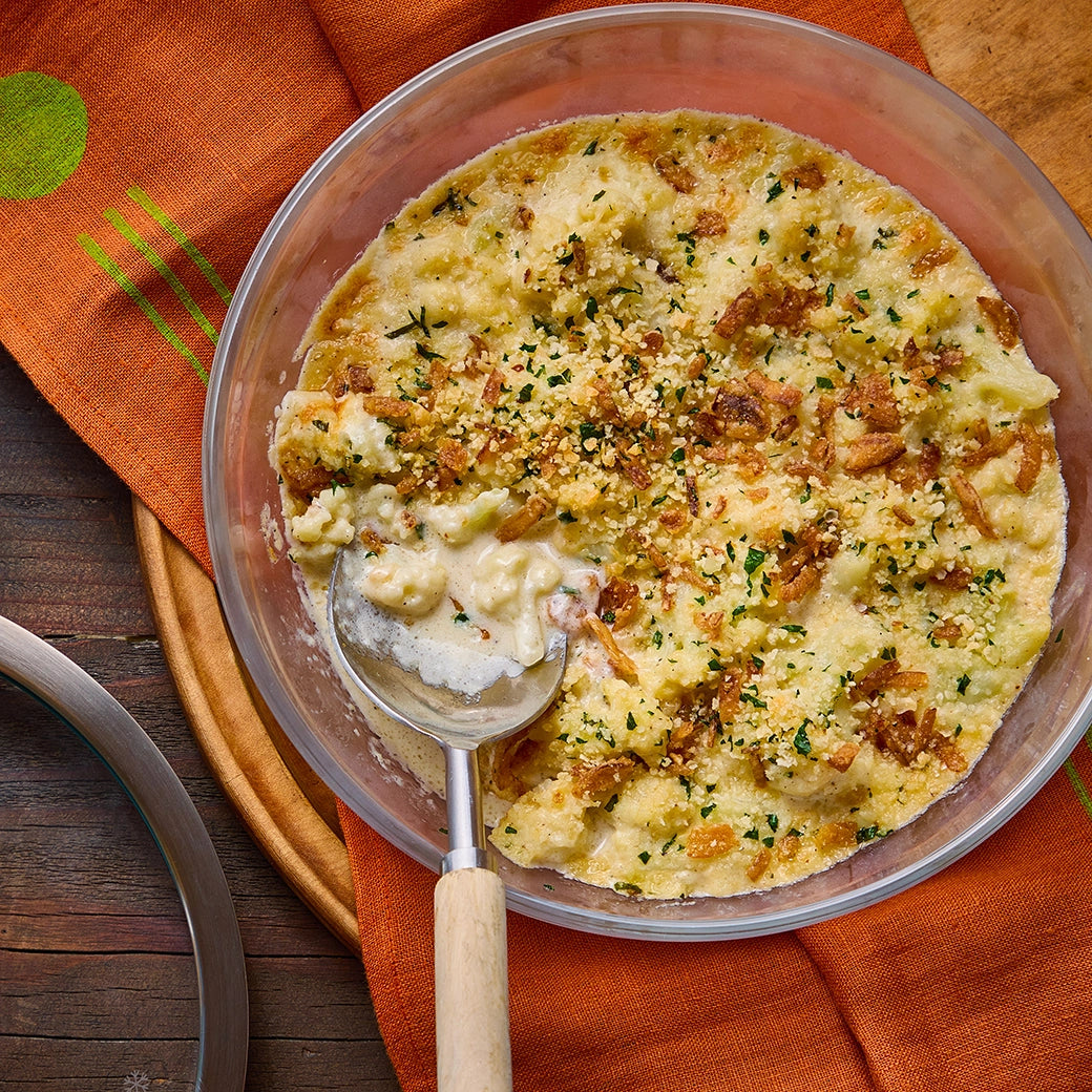 Delicious Cheesy Cauliflower Casserole Recipe - Easy Keto & Low-Carb Dinner Idea for Family Gatherings & Holiday Meals