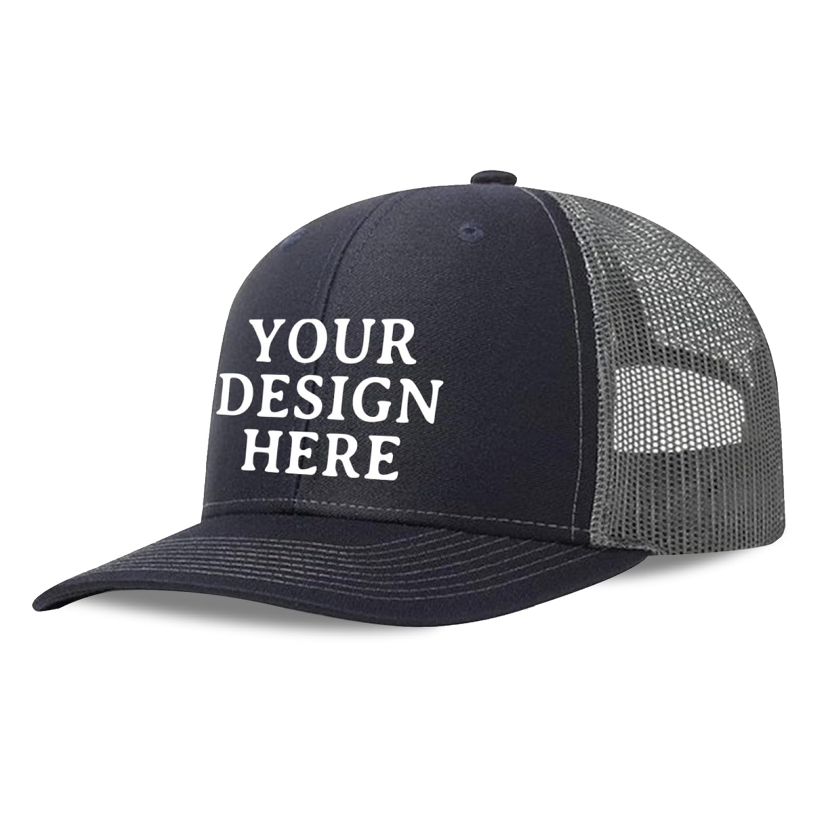 Custom Trucker Hats Bulk Order - Personalized Hats for Men & Women - Add Logo, Text or Photo - Perfect for Promotions, Events & Team Branding
