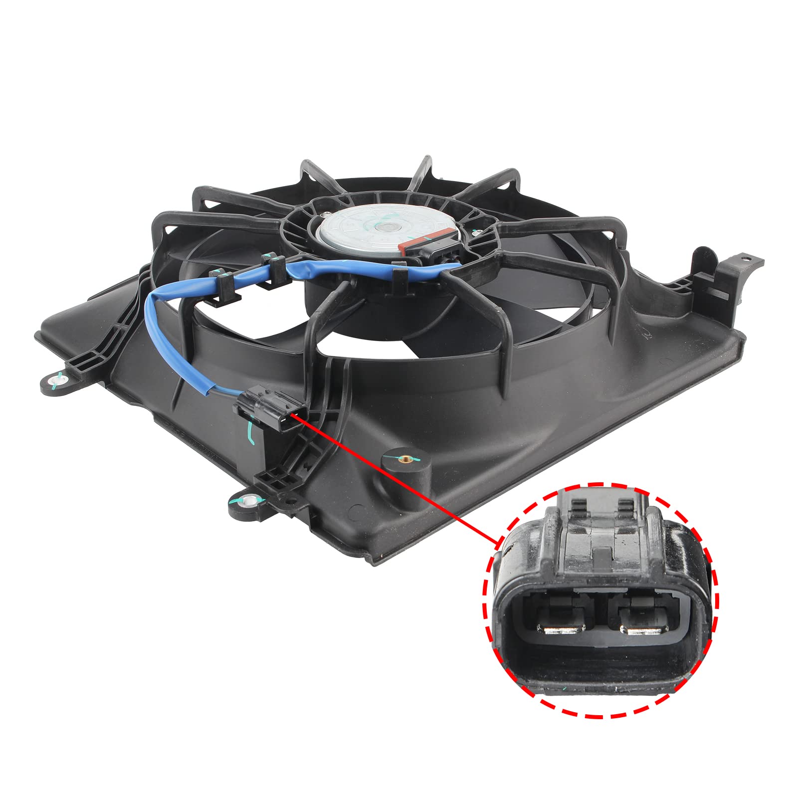 **AUTOKAY Radiator Cooling Fan & AC Condenser Fan for Honda Civic 2012-2015 - Replacement for HO3115159 HO3115158 - Perfect for Engine Cooling & AC Performance**