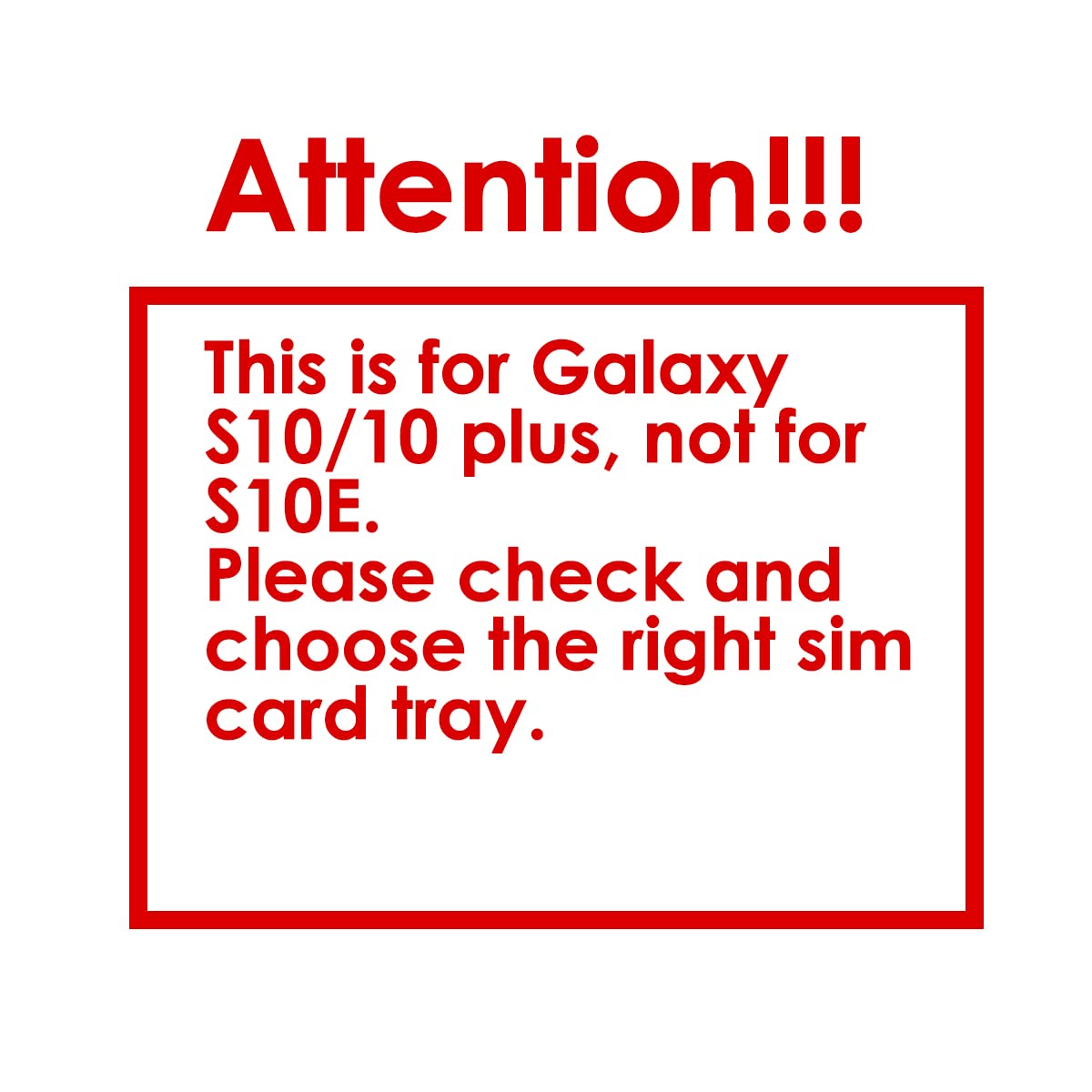 Samsung Galaxy S10/S10+ SIM Card Tray Holder Replacement with Blue Waterproof Rubber Ring & Eject Pin (Single SIM Version) - Perfect for DIY Phone Repairs & Water Resistance Protection