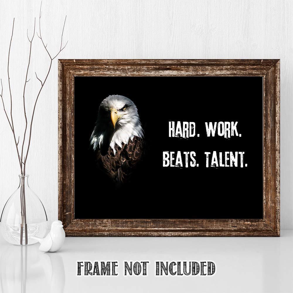 TJ Originals - Buddhist Inspirational Wall Art Print 'Do Not Dwell in the Past' | 11x14 Unframed Spiritual Decor for Home & Office | Zen Meditation Room Decor | Printed in USA (American Eagle) | Perfect for Living Room, Bedroom & Yoga Studio