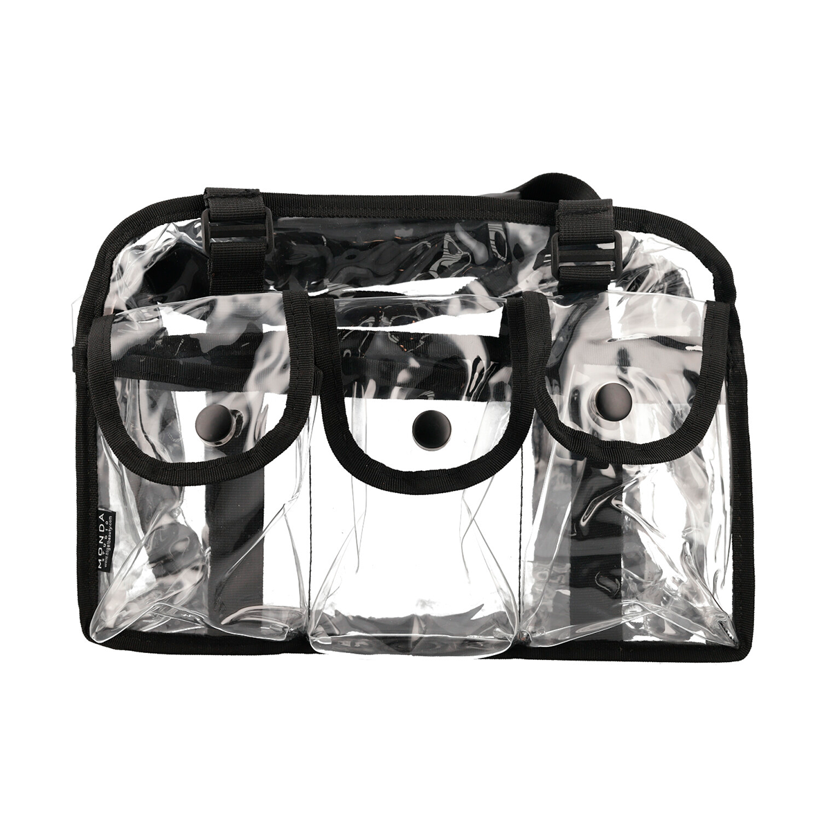 MST 250 Clear Makeup Bag by Monda Studio - Waterproof Travel Cosmetic Organizer for Toiletries, Makeup Brushes & Skincare Essentials - Perfect for Gym, Travel & Daily Use
