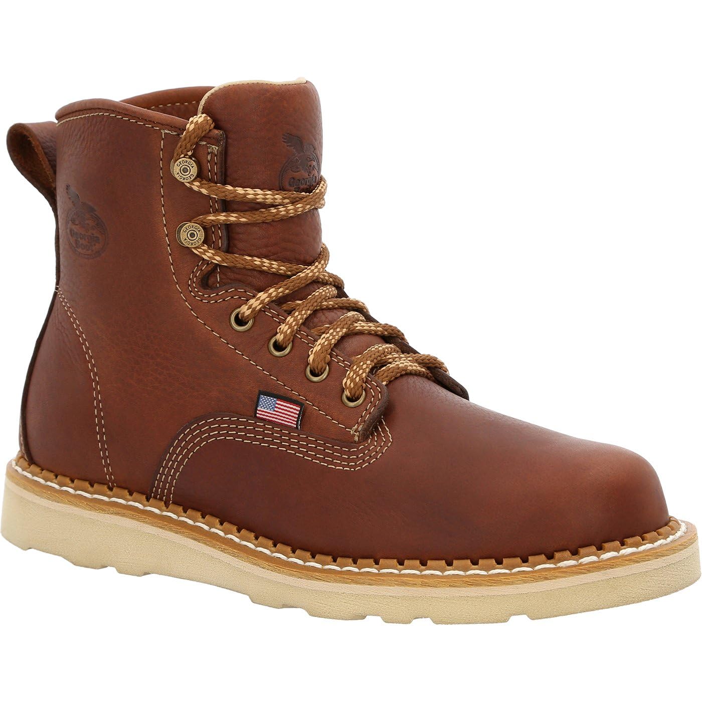Georgia Boot Women's America Made Construction Boot - Steel Toe Work Boots for Women, Waterproof & Slip Resistant - Perfect for Construction, Landscaping & Outdoor Work