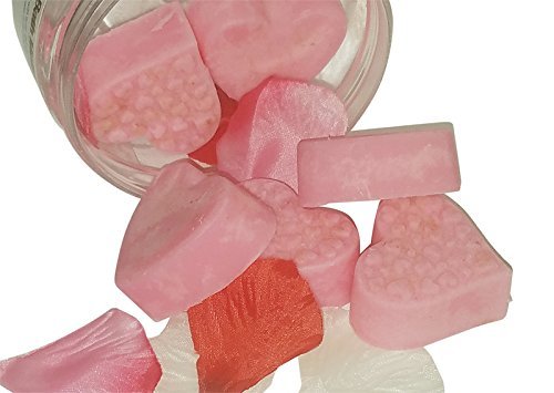 Melting Hearts Skin Softening Slow Melt Bath Melts with Cocoa Butter & Shea Butter - Luxurious Moisturizing Bath Soak for Dry Skin - Perfect for Relaxing Spa Nights & Self-Care Rituals