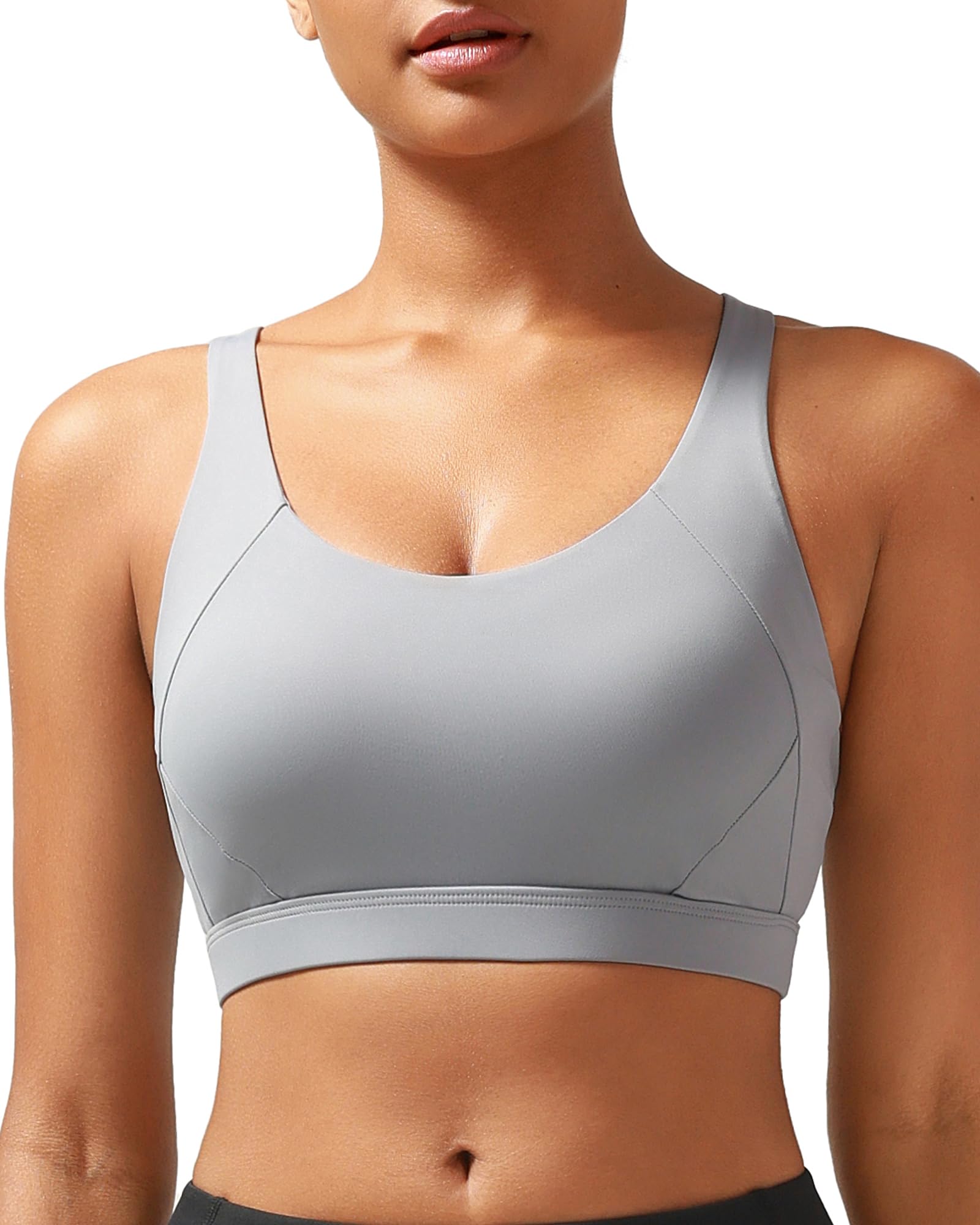 RUNNING GIRL High Impact Sports Bra for Women - Molded Cup, Maximum Support Workout & Yoga Bra - Perfect for Running, Gym Training & High-Intensity Exercise