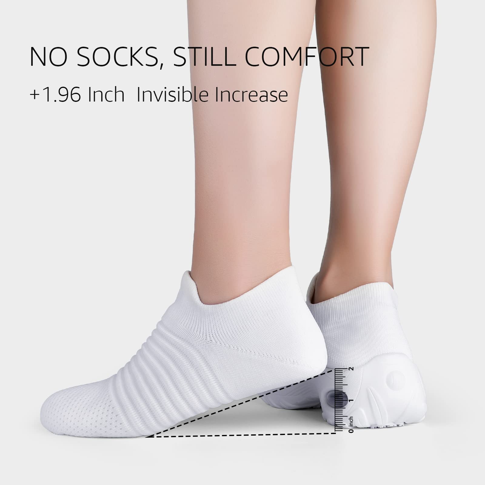 STQ Women's Slip-On Walking Shoes - Breathable Non-Slip Work Sneakers with Air Cushion & Arch Support - Comfortable Orthopedic Shoes for Nurses, Waitresses & All-Day Wear