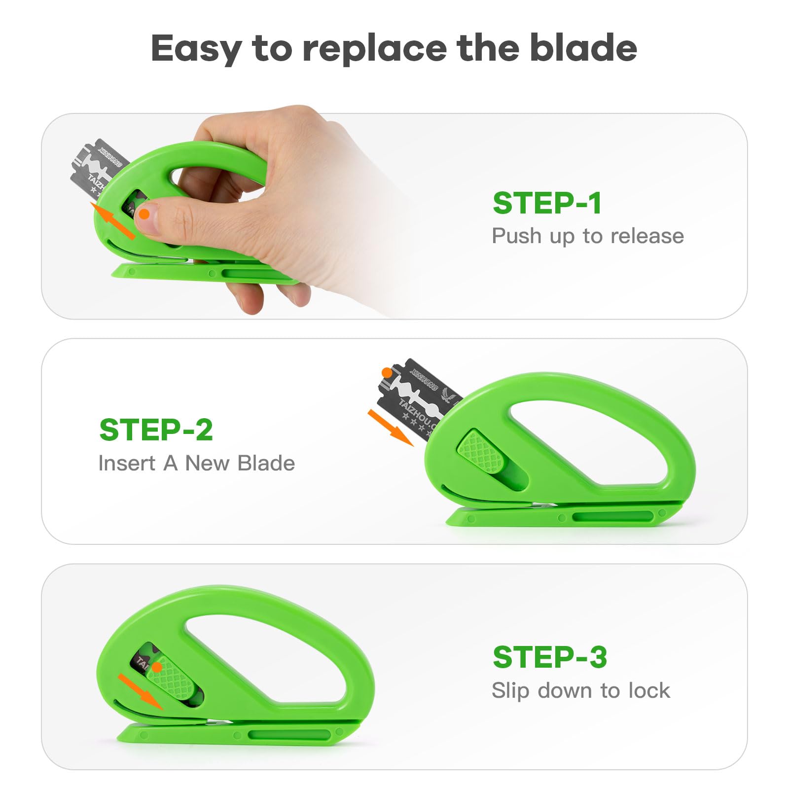 2 Pack NEWISHTOOL Gift Wrap Cutter - Safe Concealed Blade Paper Sliding Cutter Tool for Christmas Wrapping & Holiday Gifts | Perfect for DIY Gift Wrapping, Craft Projects & Home Organization