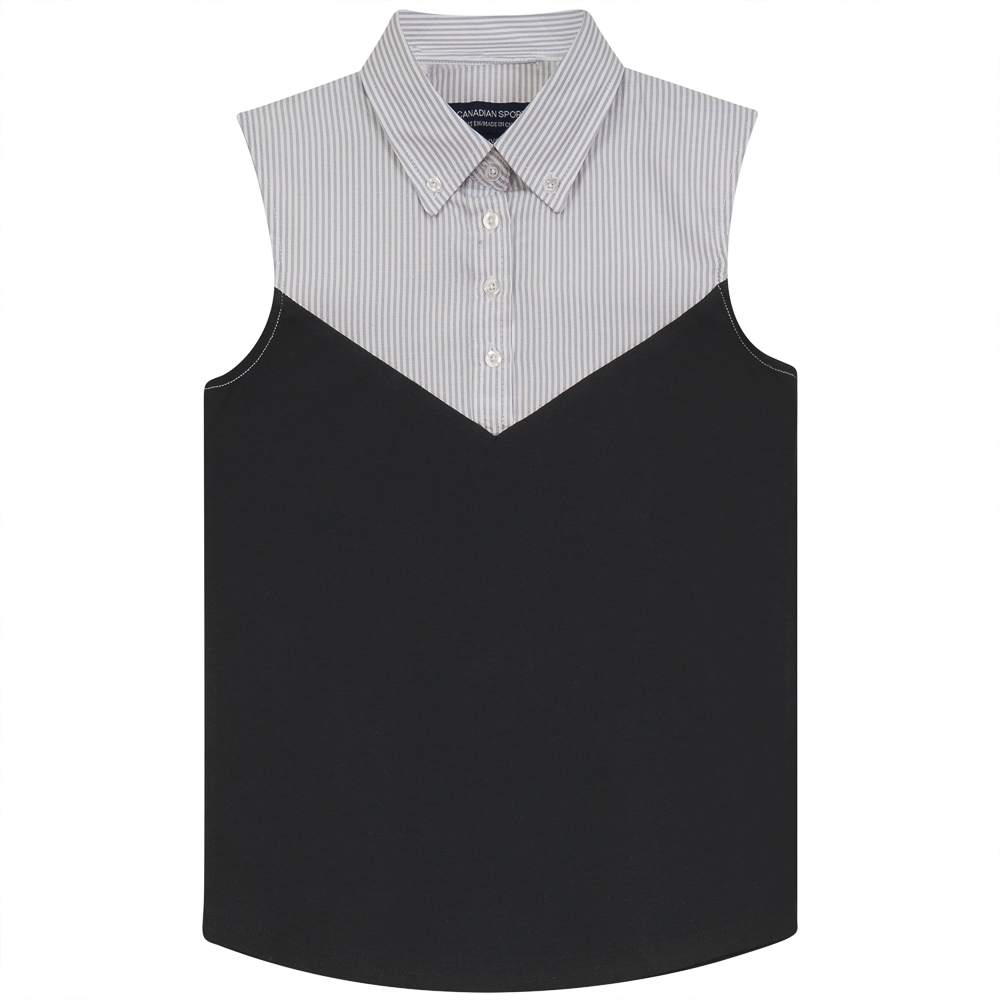 Stylish Sleeveless Striped Shirt for Women - Trendy Summer Fashion Top - Perfect for Beach, Vacation & Casual Outings