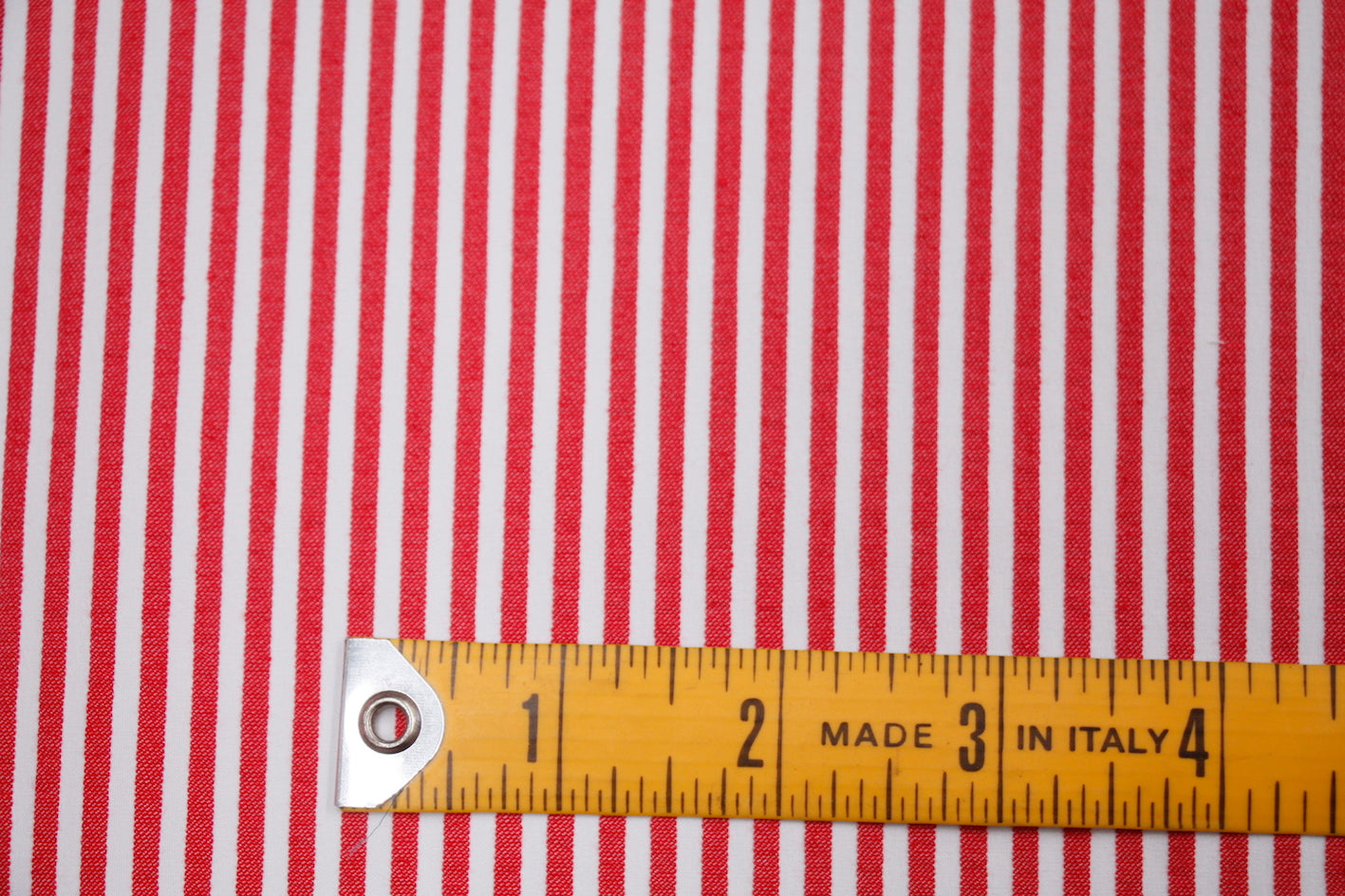 Baby Red Stripe Microprene Fabric - Soft & Breathable Material for Baby Clothes, Blankets & Accessories | Perfect for Newborn Outfits, Swaddles & Nursery Essentials