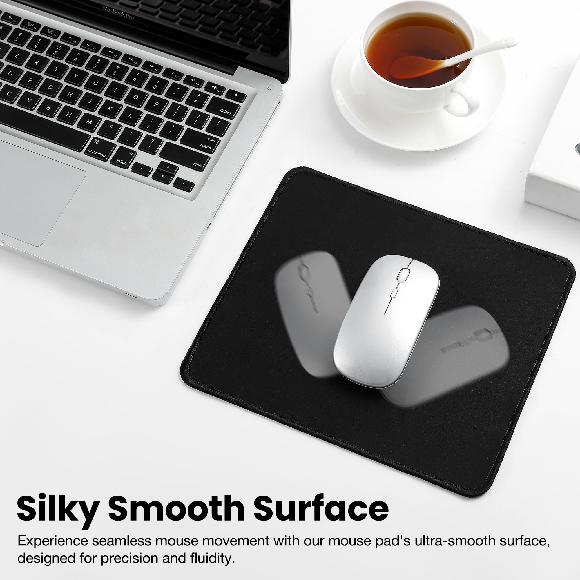 ALOANES Premium Non-Slip Mouse Pad with Stitched Edge - 9.8